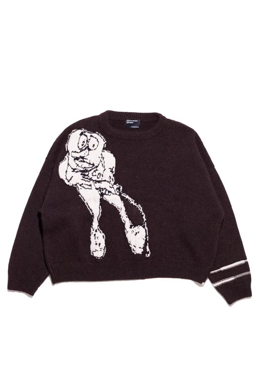 Enfants Riches Deprimes Jean D. Sweater Brown – ESSXNYC