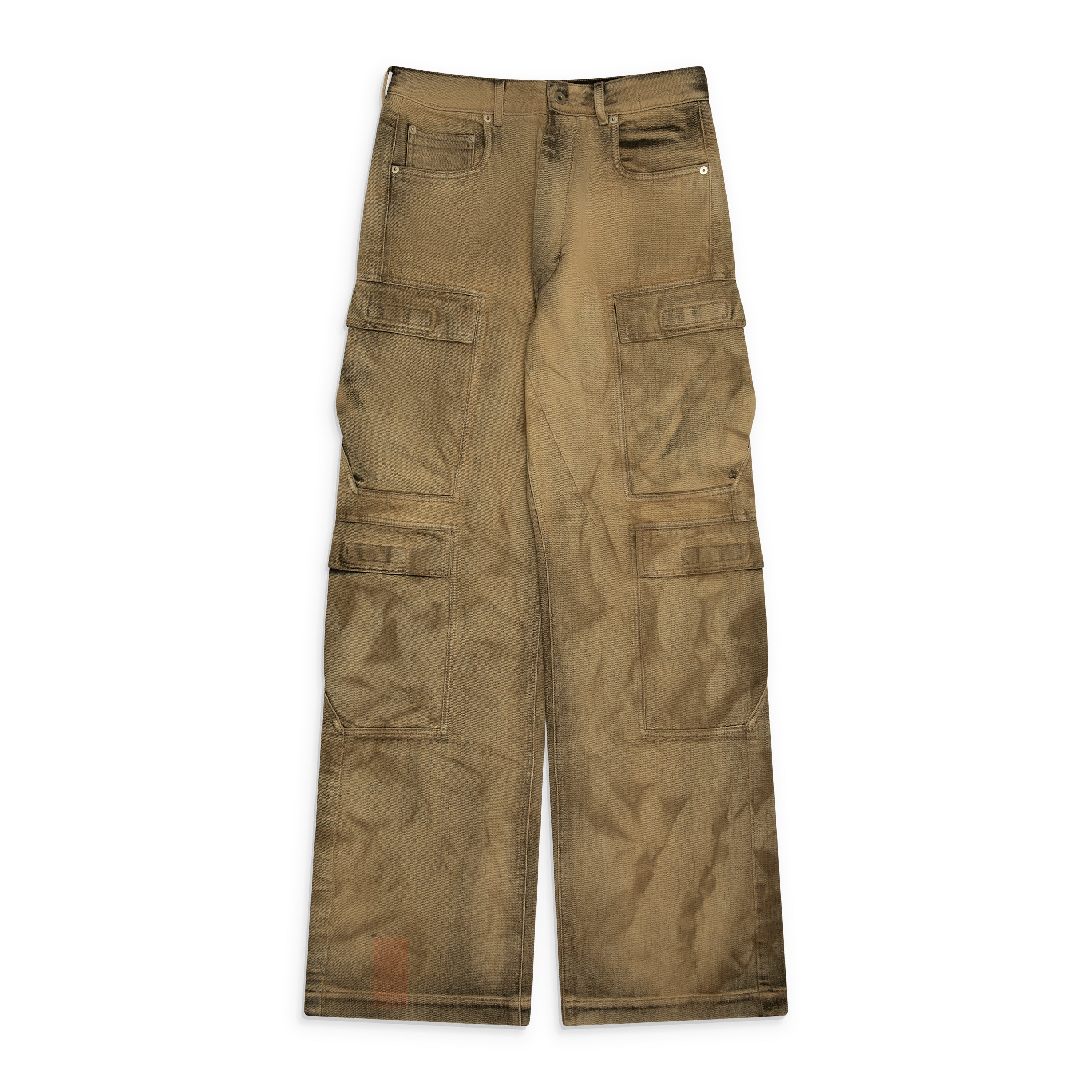 Rick Owens DRKSHDW Double Cargo Jeans Beige