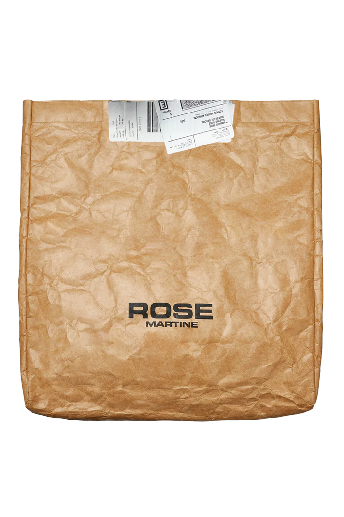 【MARTINE ROSE 24SS】FOLDABLE CARRIER BAG MARTINE ROSE - FOLDABLE CARRIER WHITE / BLUE – SOLAR MTP