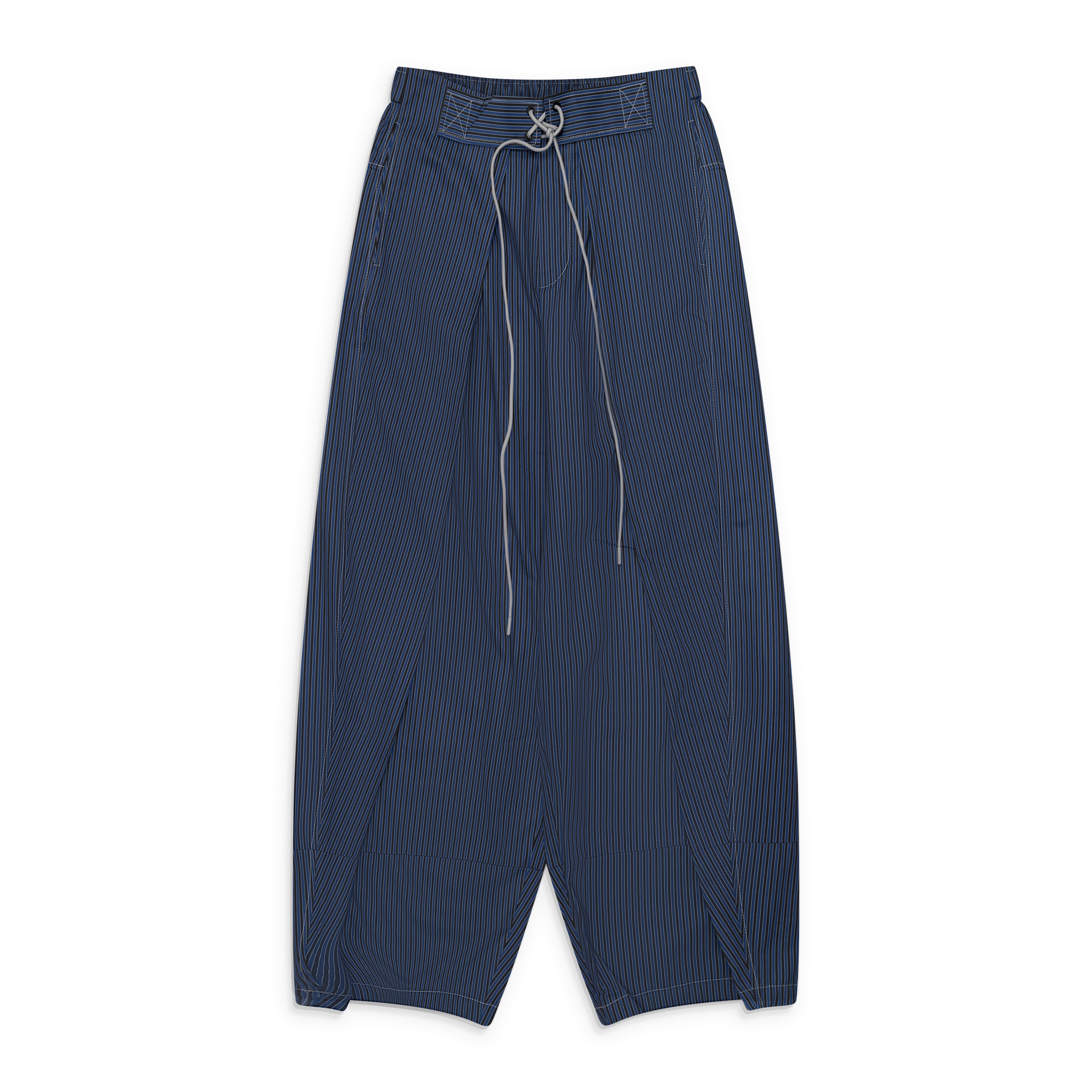 Namesake Folding Wide Swim Trousers Royal Stripe Blue