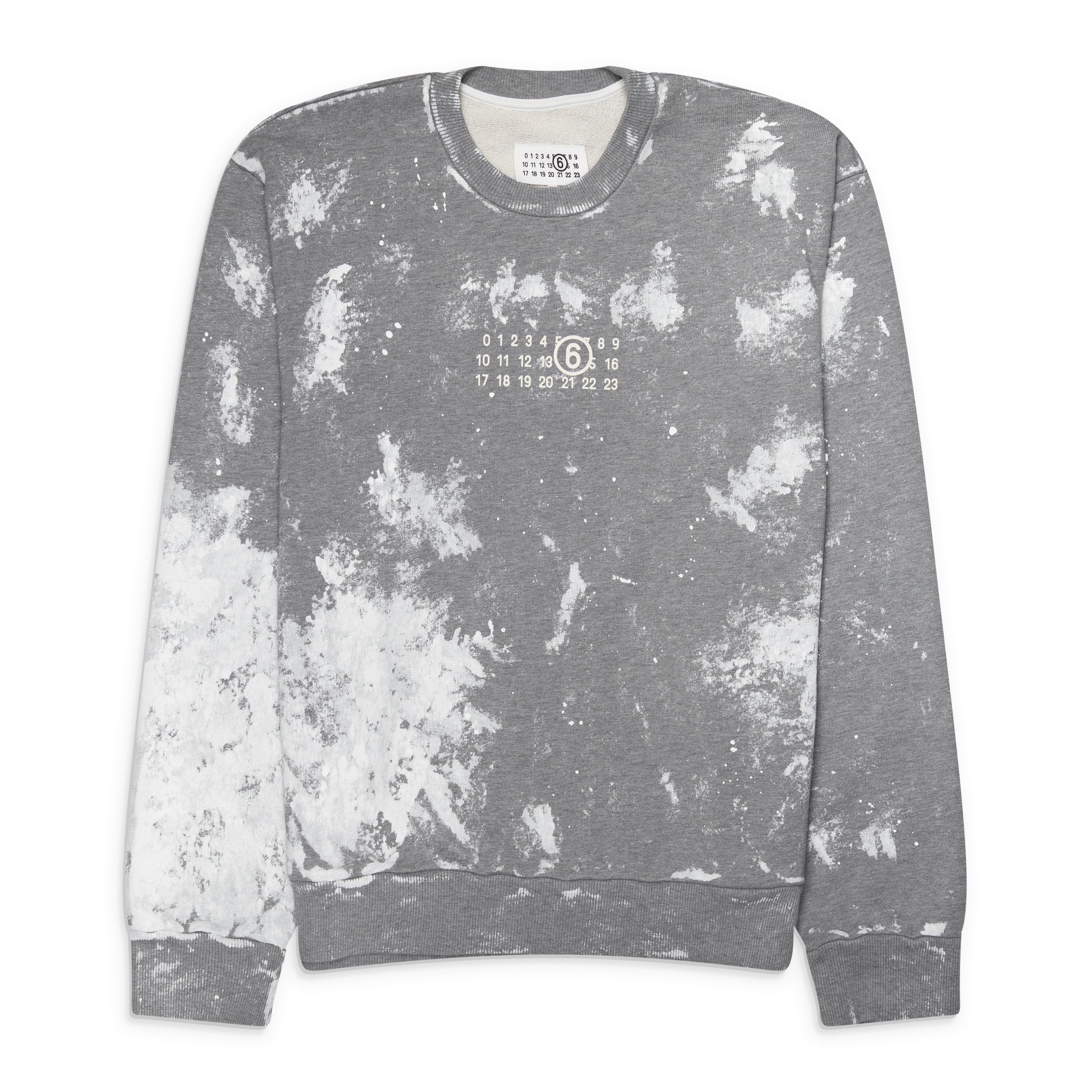 MM6 Maison Margiela Paint Splatter Sweatshirt Grey