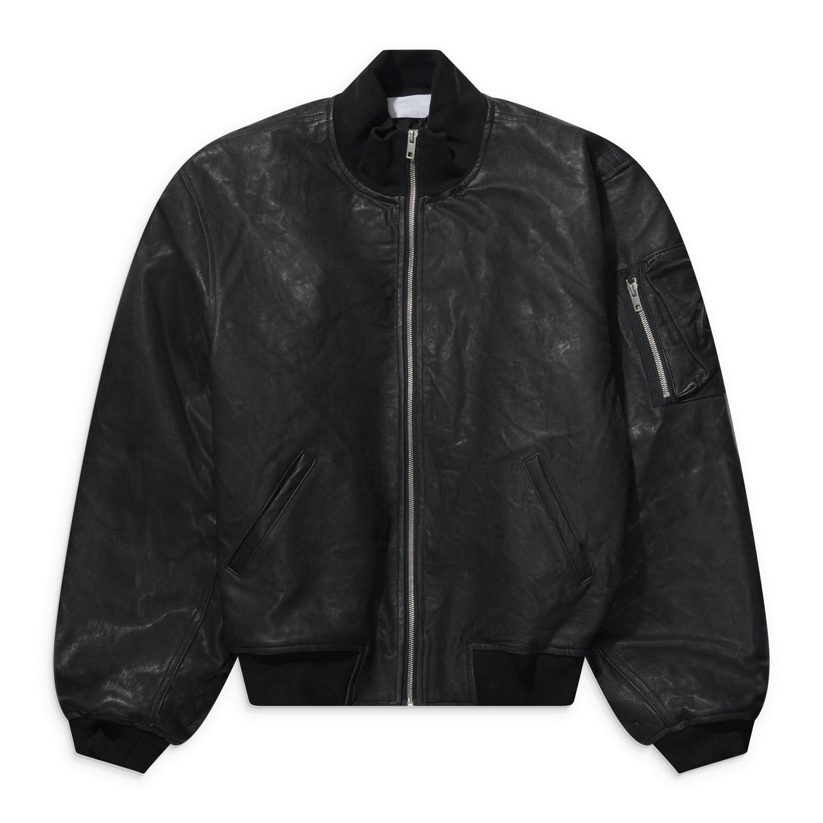 ALEXANDER DIGENOVA Leather Rl Bomber Black