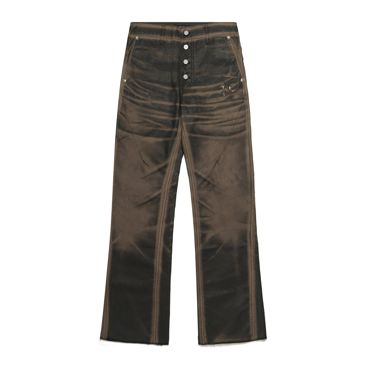 Thug Club Snake Boot Pants Washed Black