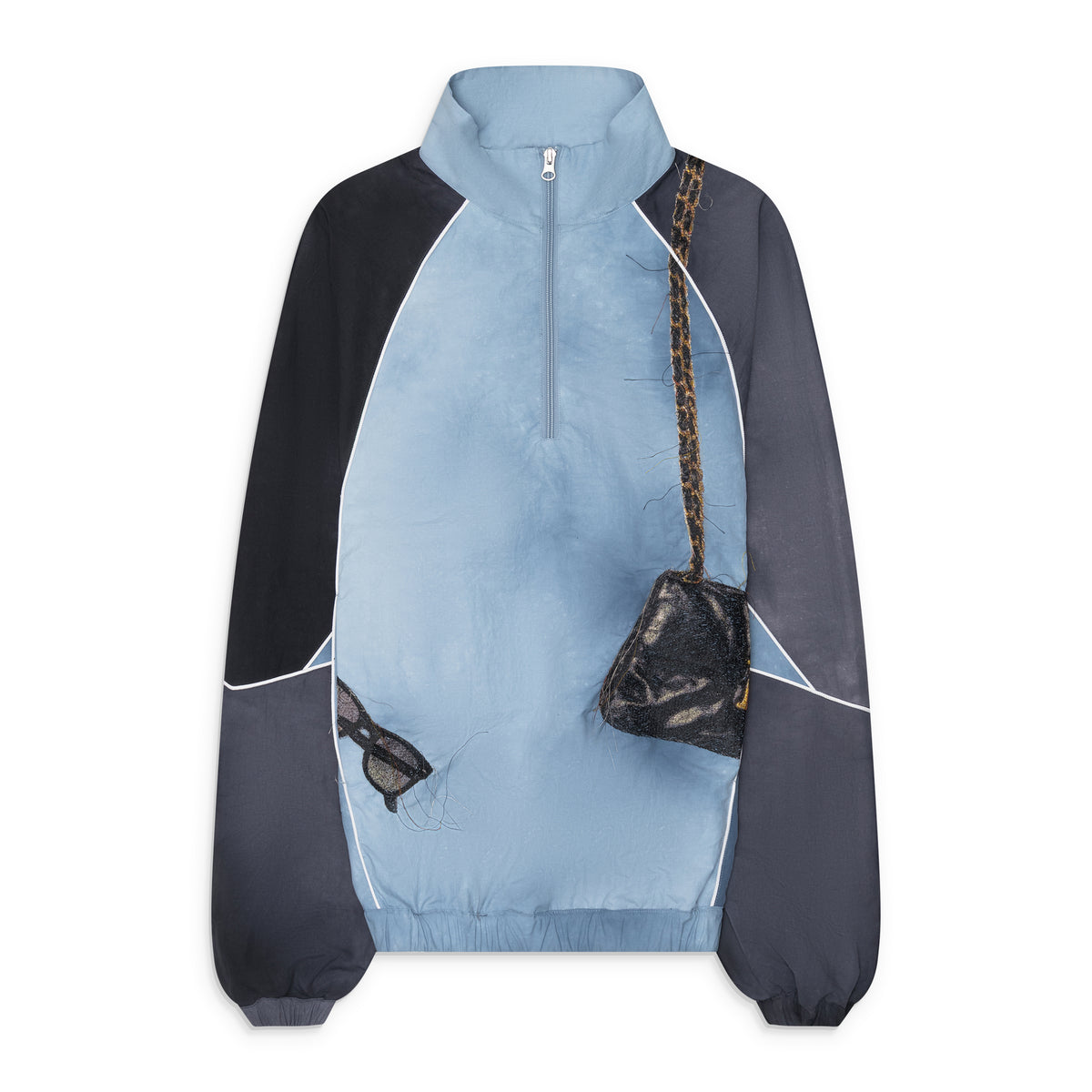 Doublet Trompe L’Oeil Embroidery Anorak Blue