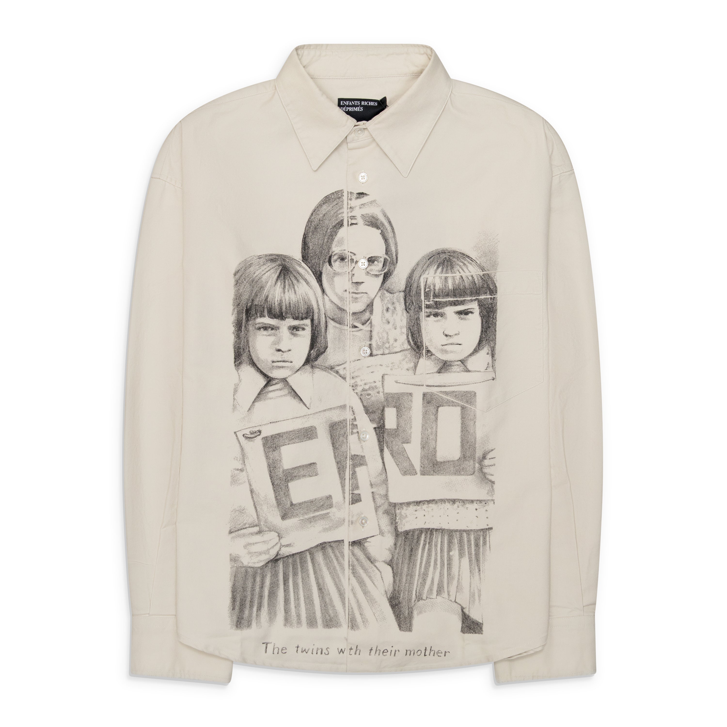 Enfants Riches Deprimes Henri's Everyday Shirt (Twins With Mother) White