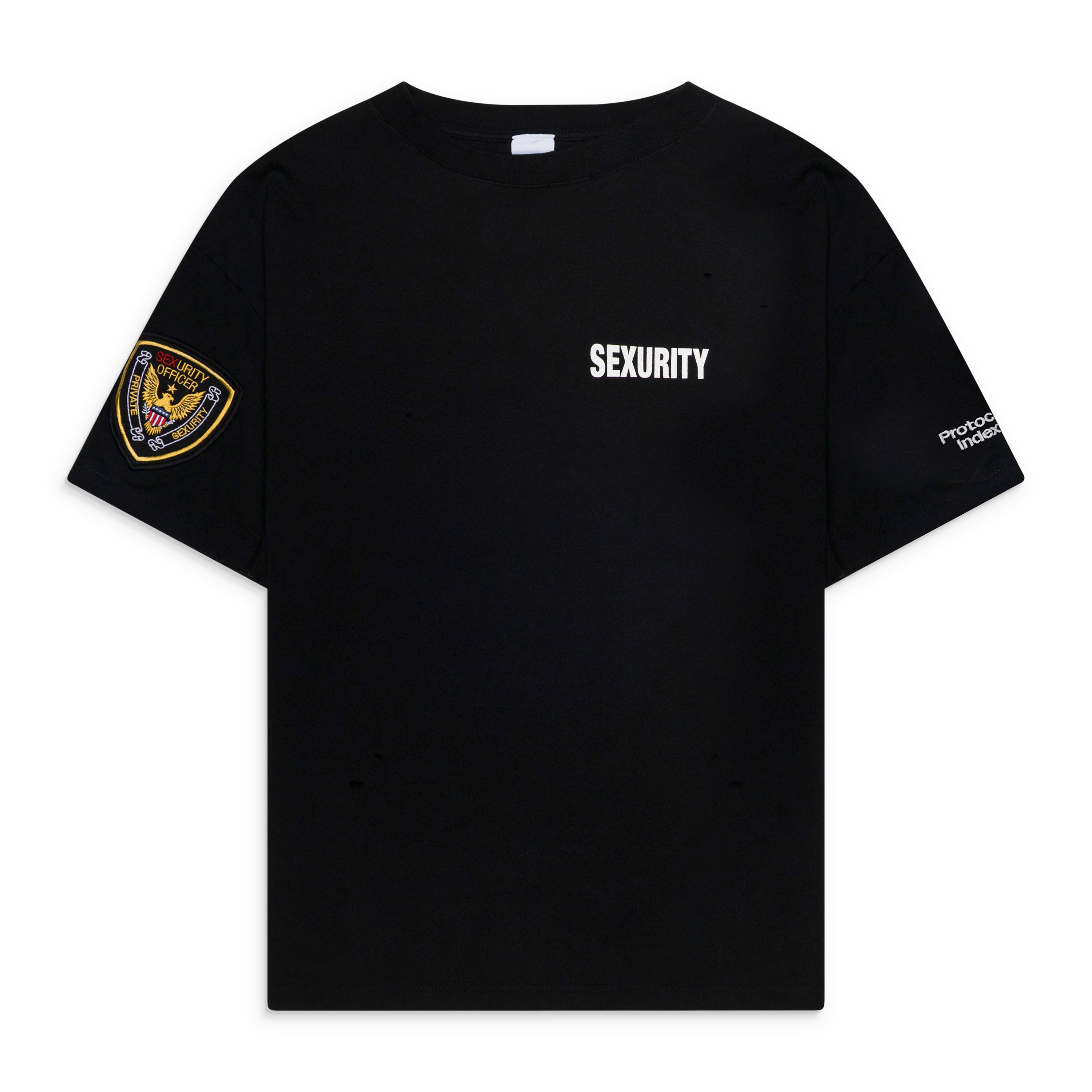 Protocol Index Sexurity Washed T Shirts Black
