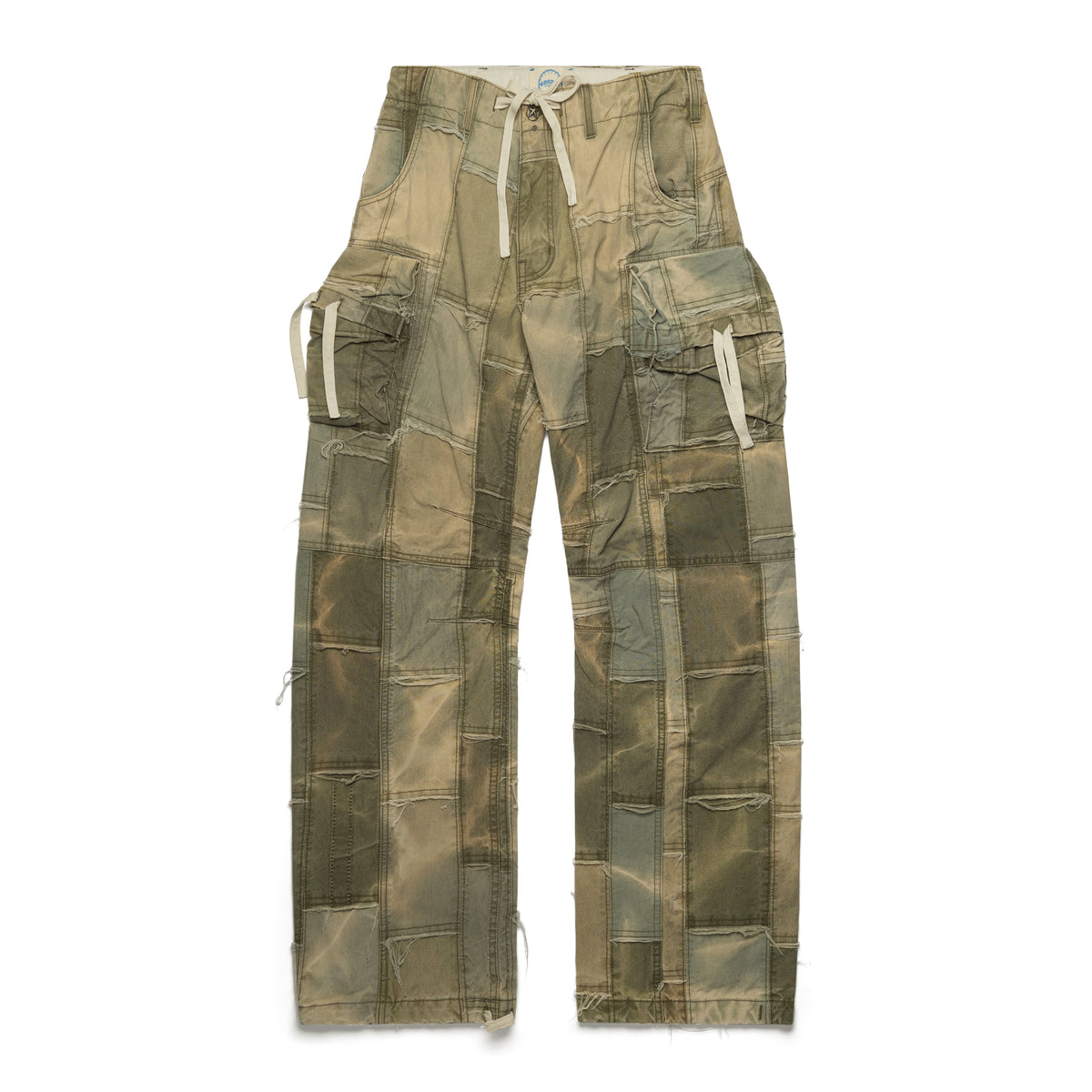 Ercole Studio Patchwork Cargo Pants Olive