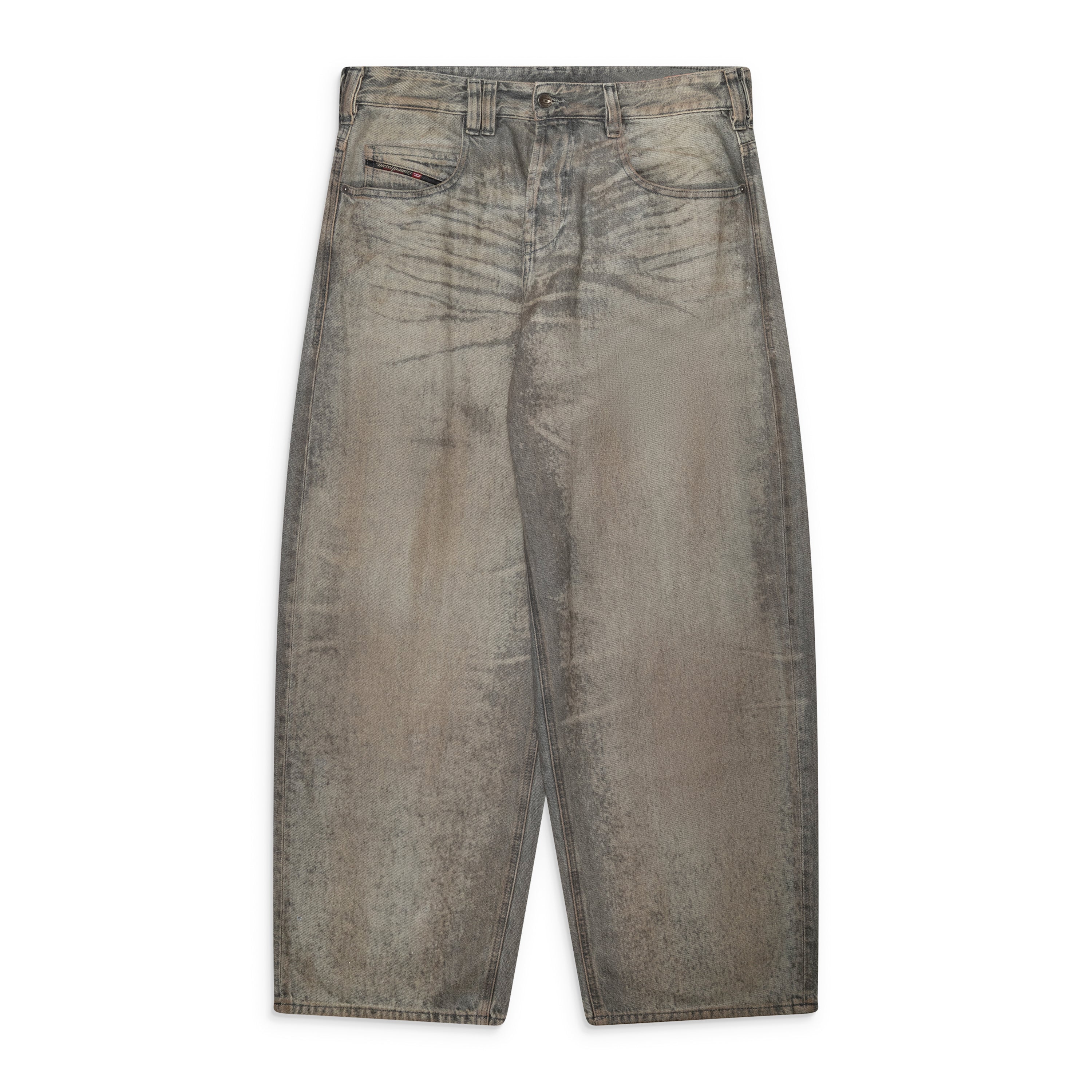 Diesel Dirty Denim Regular Leg Jeans Grey