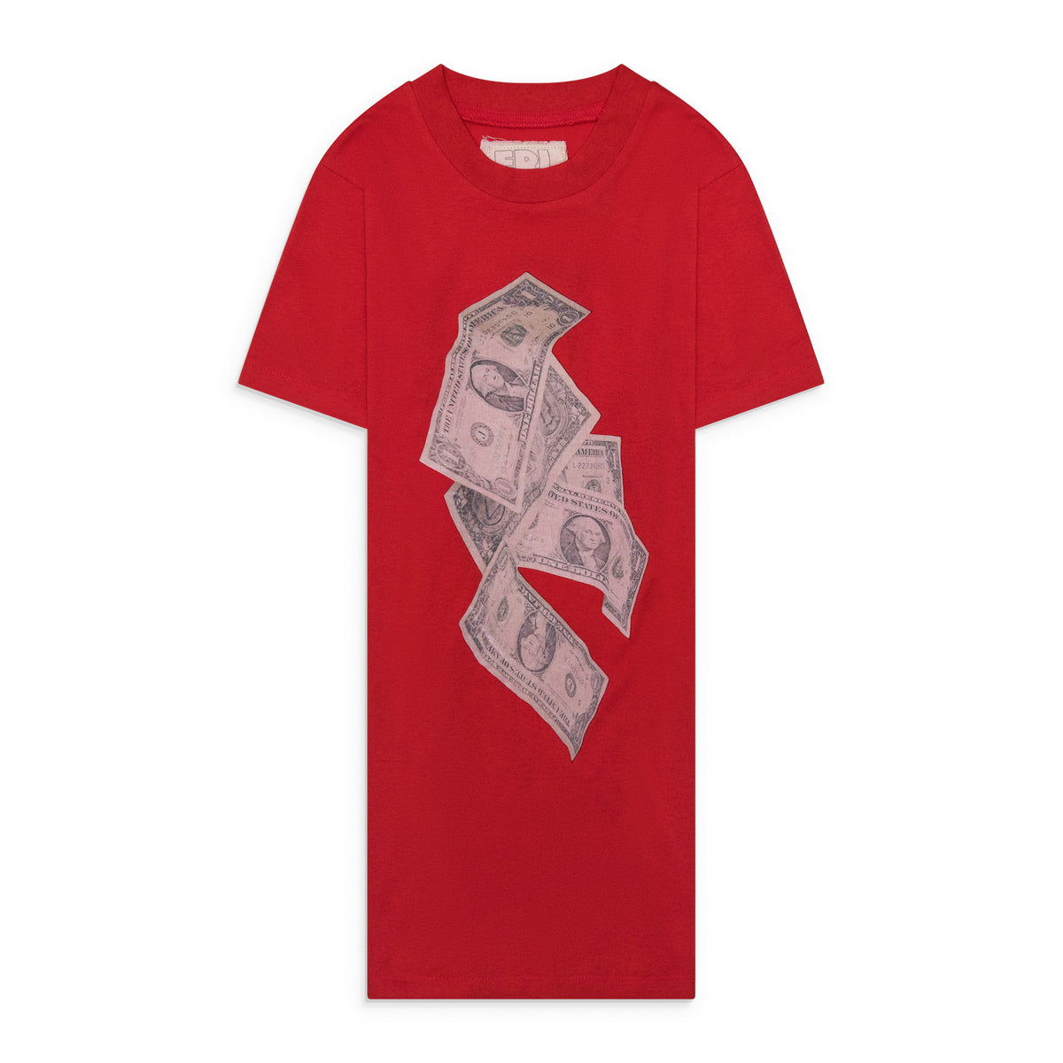 ERL Unisex Money Tee Knit Red
