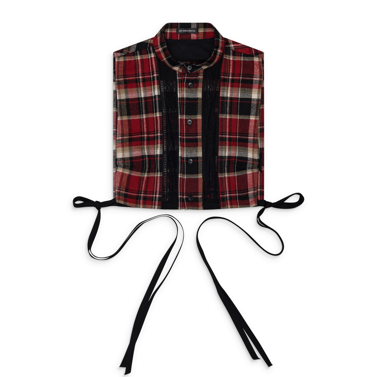 Ann Demeulemeester Moni Plastron Top With Open Sides Red