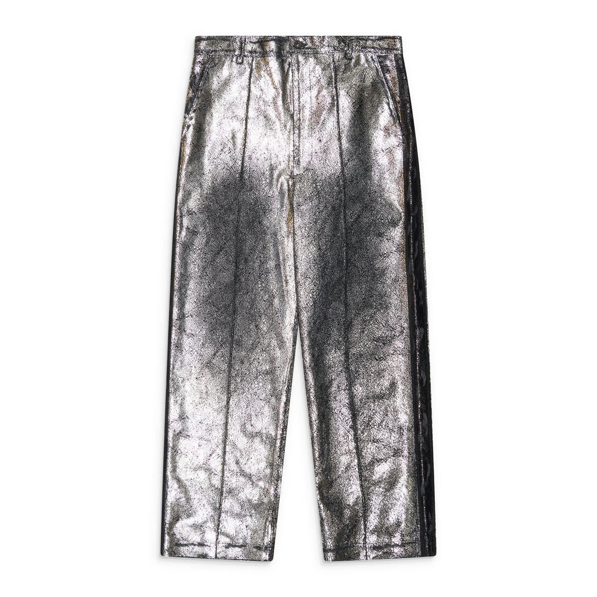 Doublet Moon Walk Leather Pants Silver