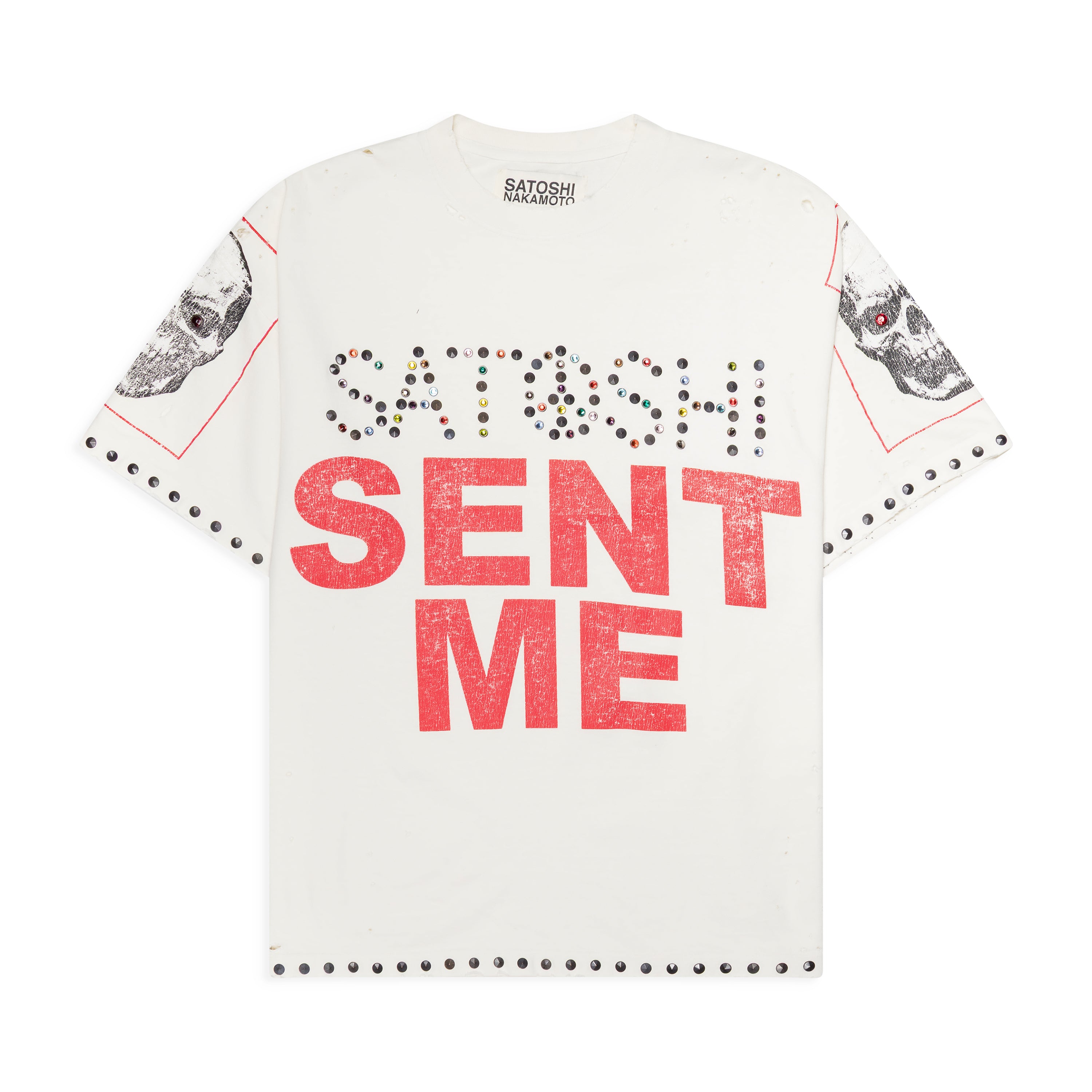 Satoshi Nakamoto Satoshi Sent Me Tee White