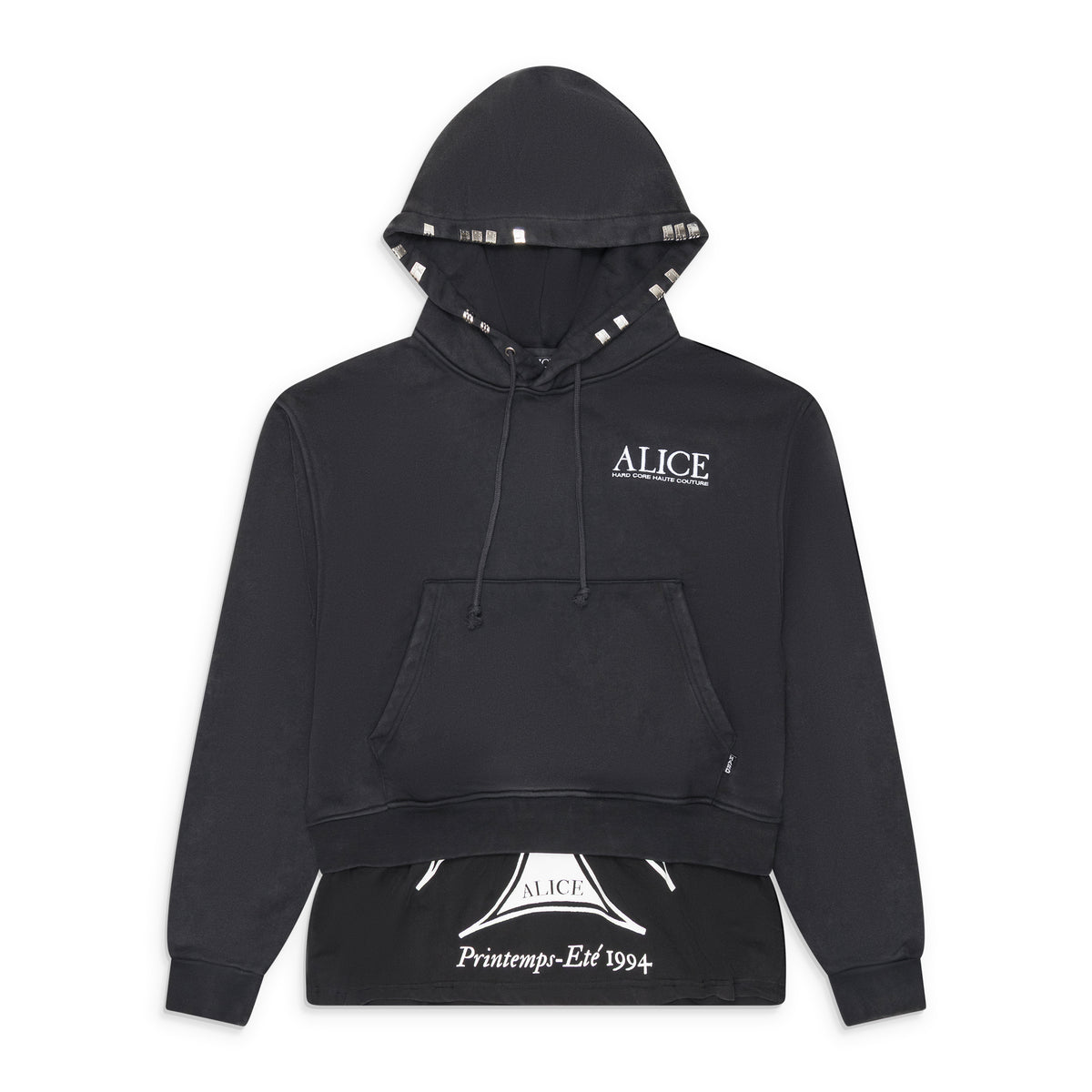 Alice Hollywood Co-Tour Layered Sweatshirt Black