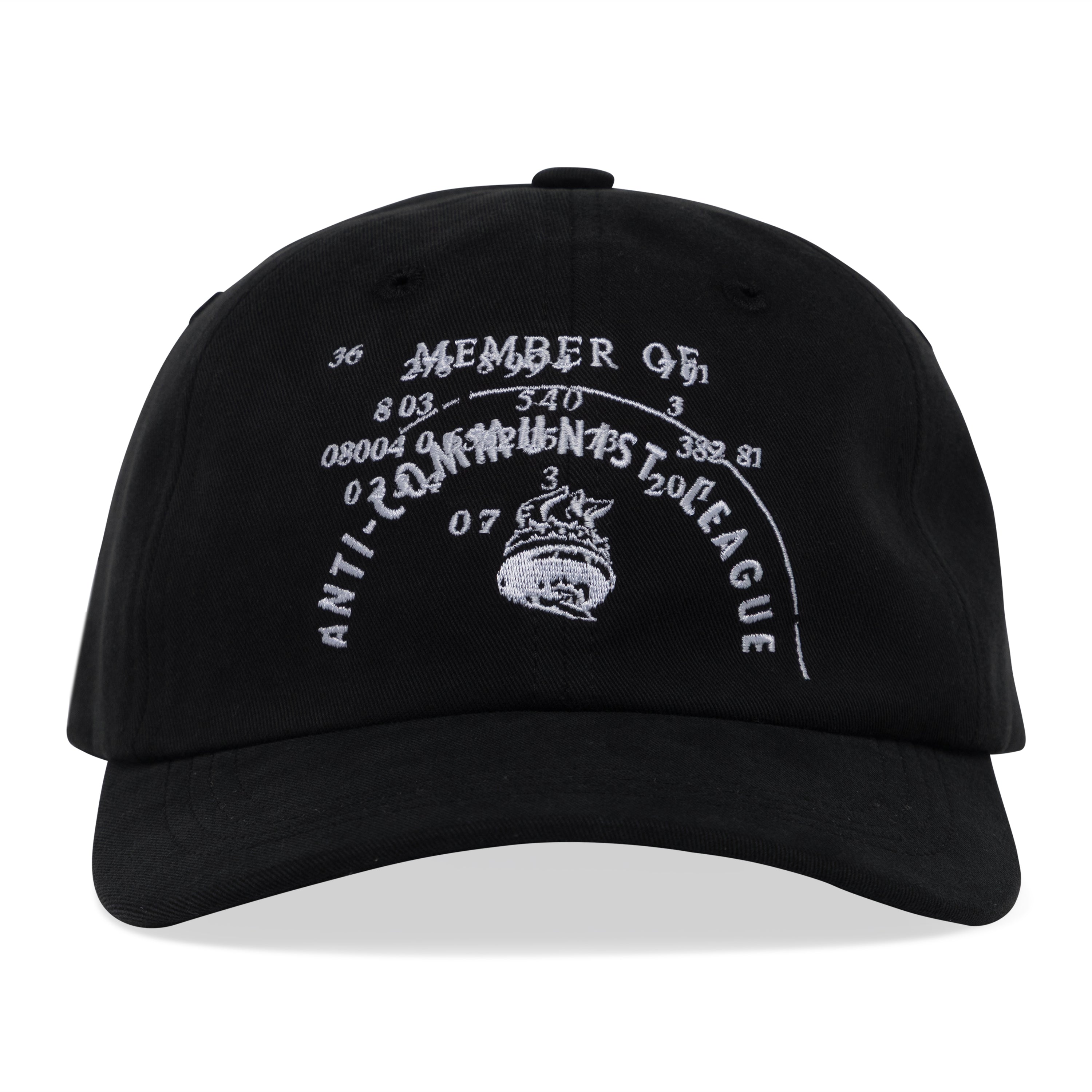 入手困難 EnfantsRichesDeprimes Secretary cap Enfants Riches Deprimes Anti-Communist Leage 6-Panel Hat Black