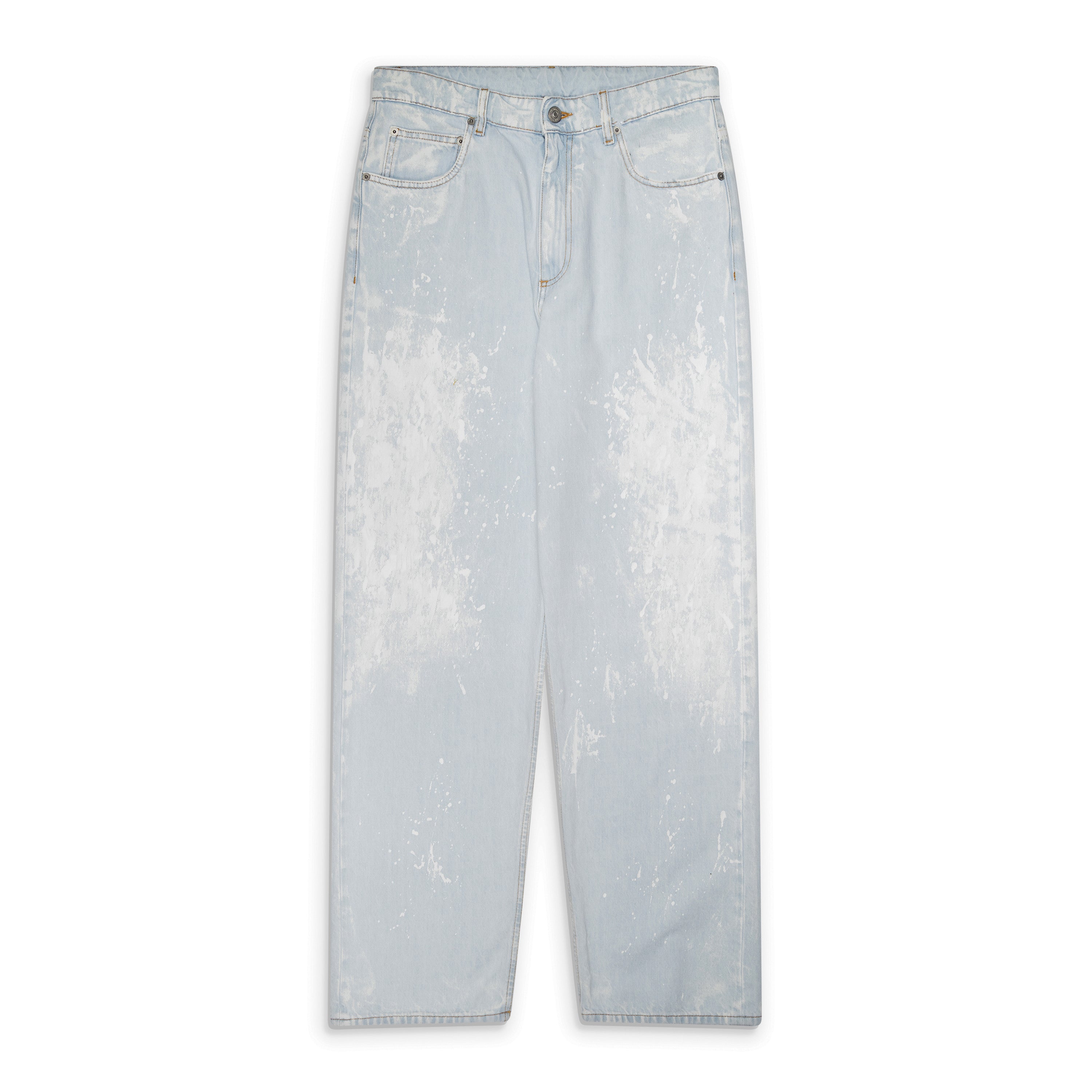 MM6 Maison Margiela Blue Plaint Splatter Regular Fit Jeans
