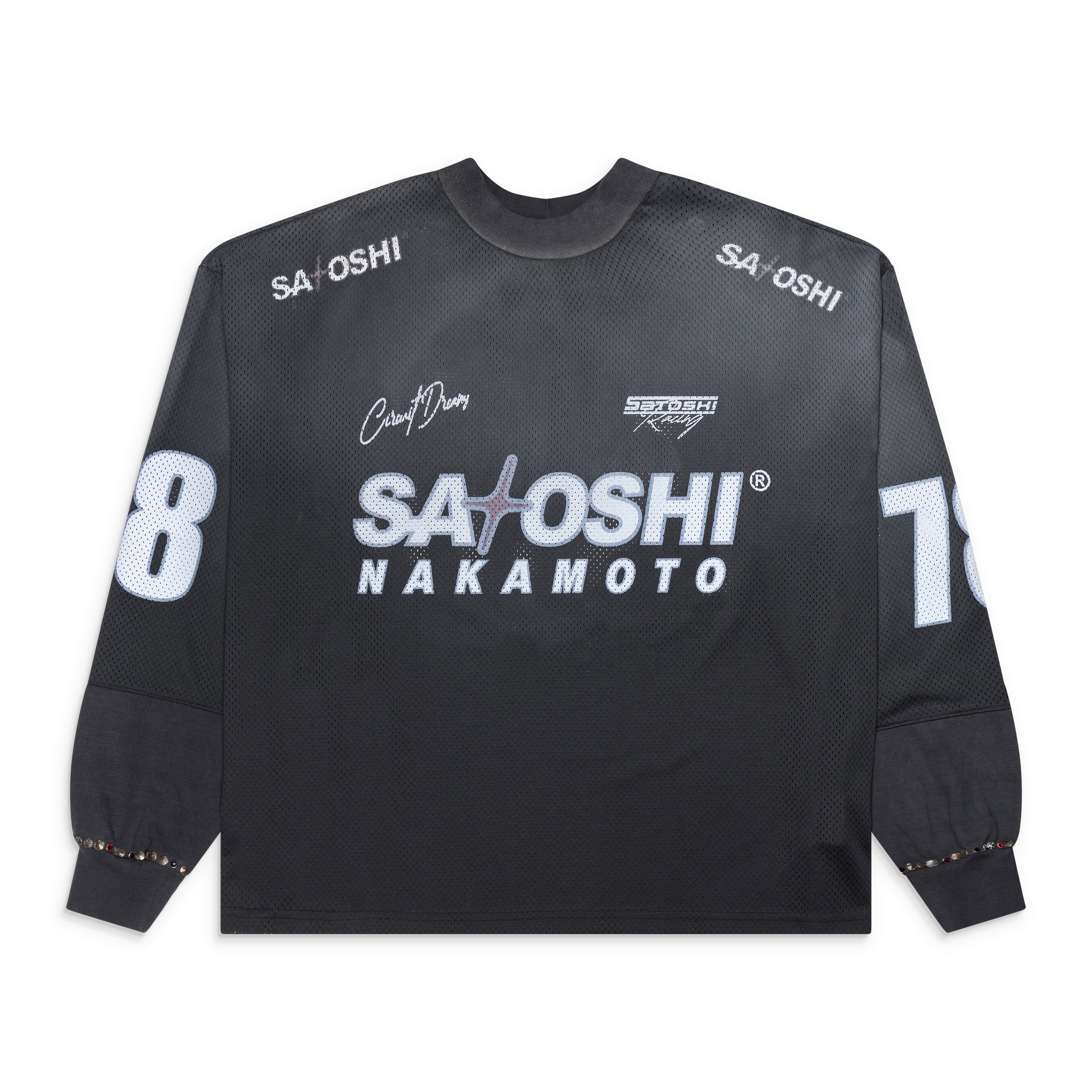 Satoshi Nakamoto Mesh Moto Jersey Black