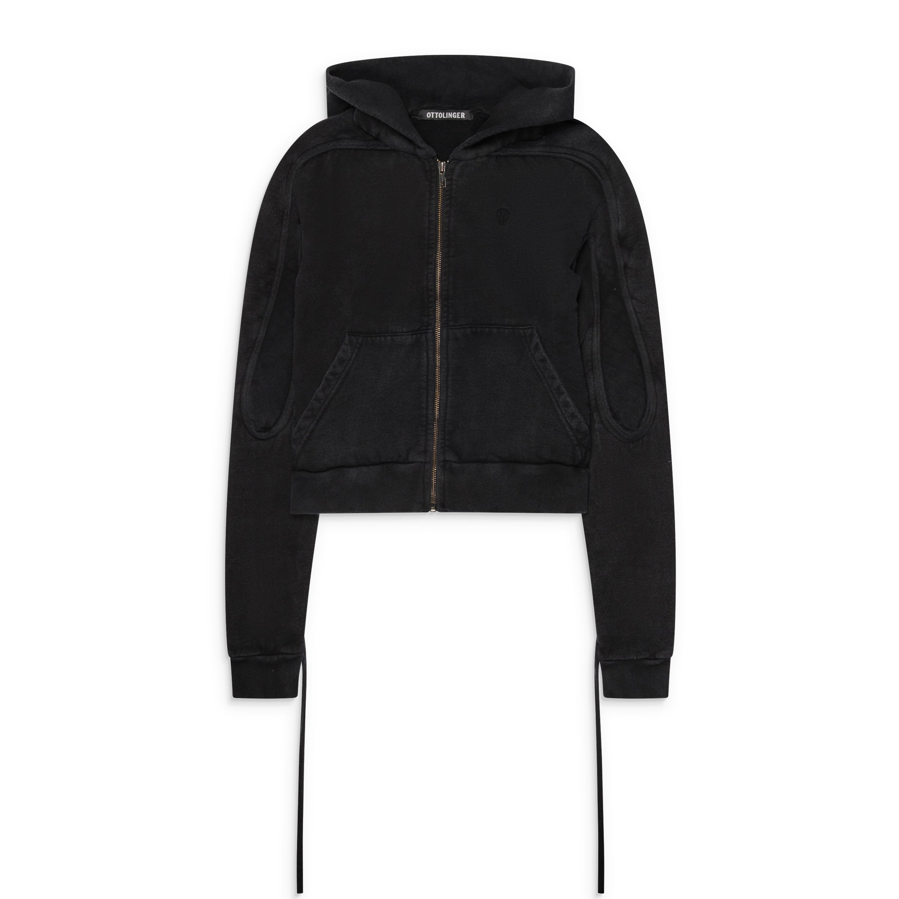 Ottolinger Sutured Zip Hoodie Black