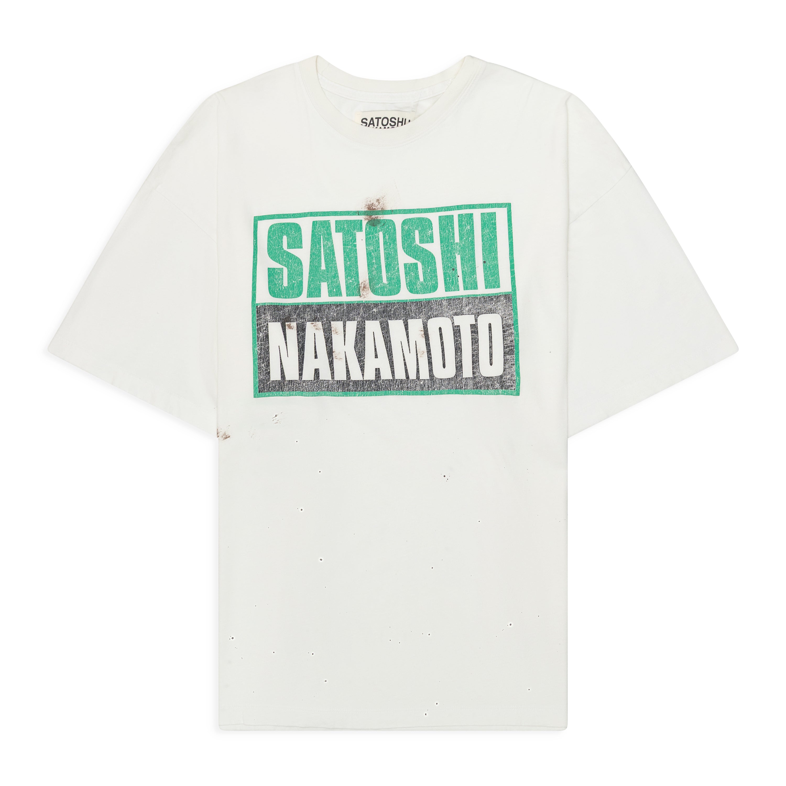 Satoshi Nakamoto Minute Man Press Tee White