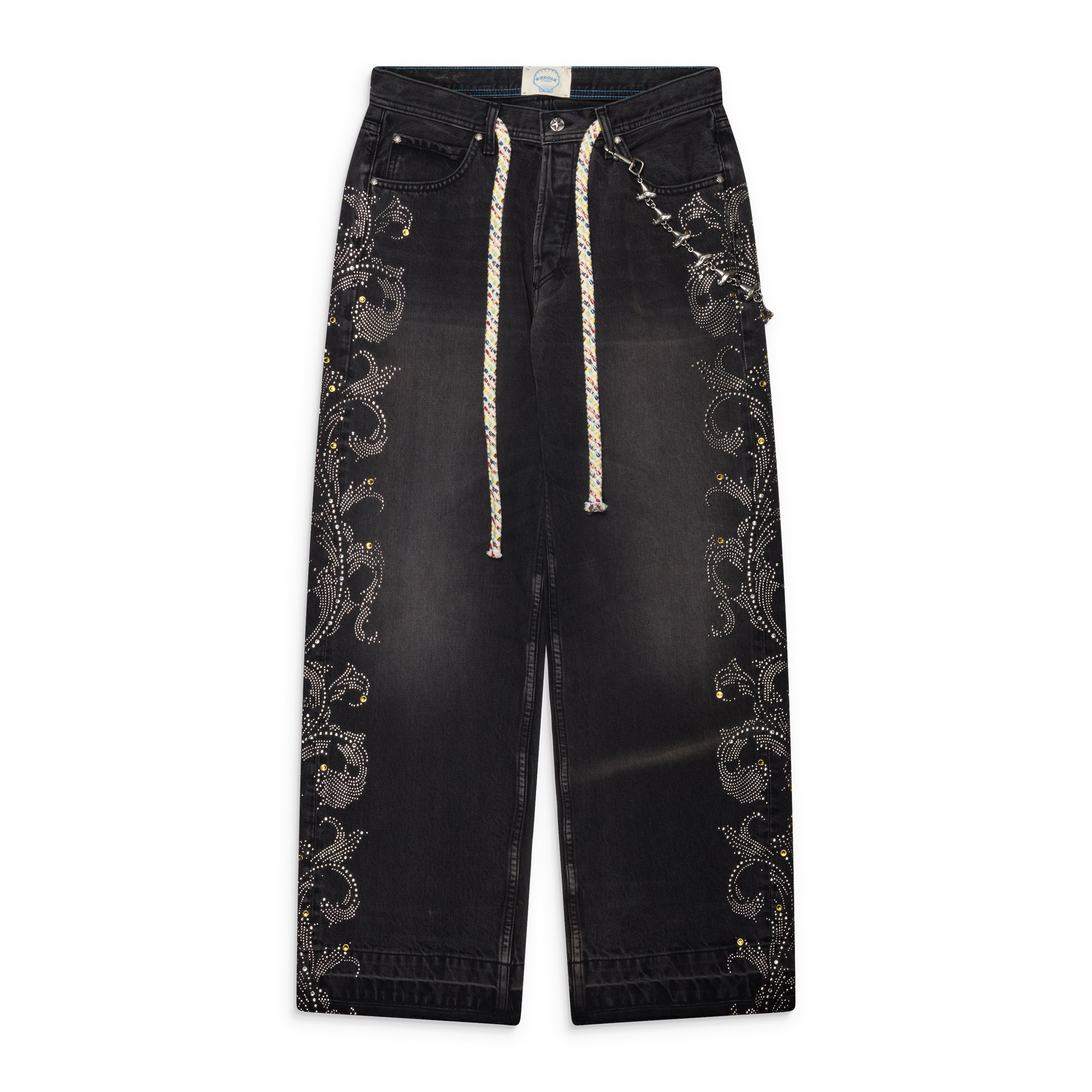Ercole Studio Chained Denim Jeans Black