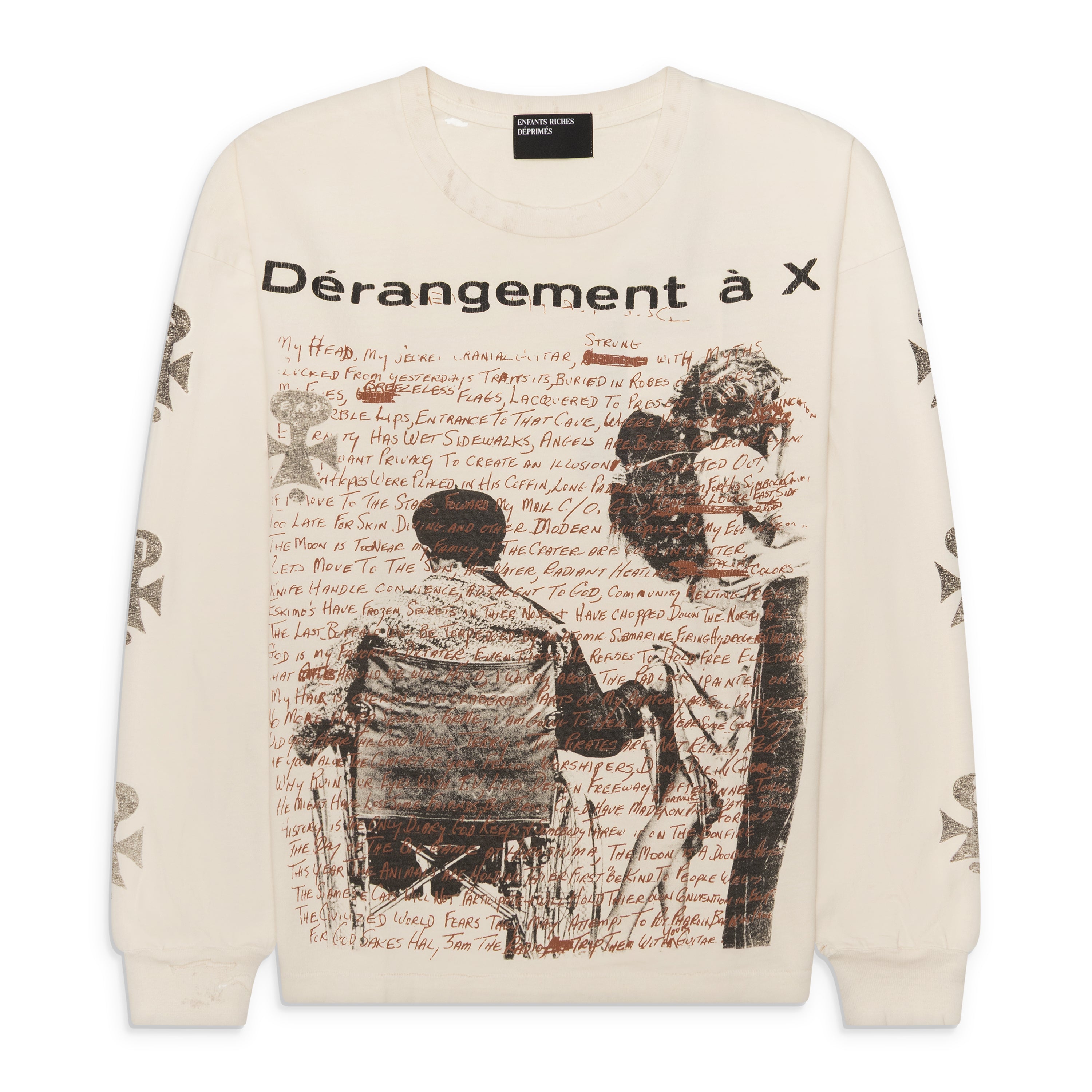 Enfants Riches Deprimes Derangement Ls T-Shirt Charcoal