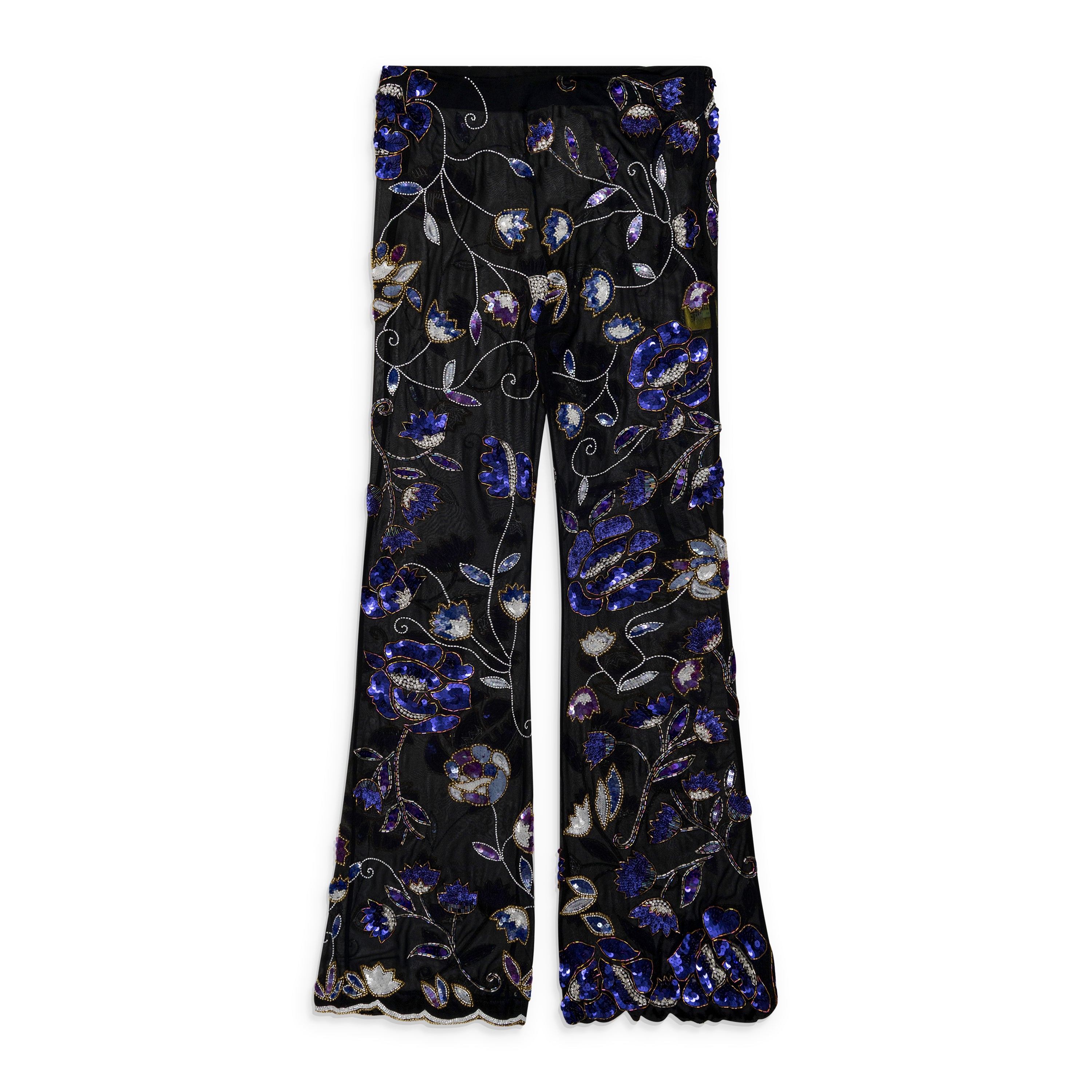 Conner Ives Vintage Sequin Trousers Black
