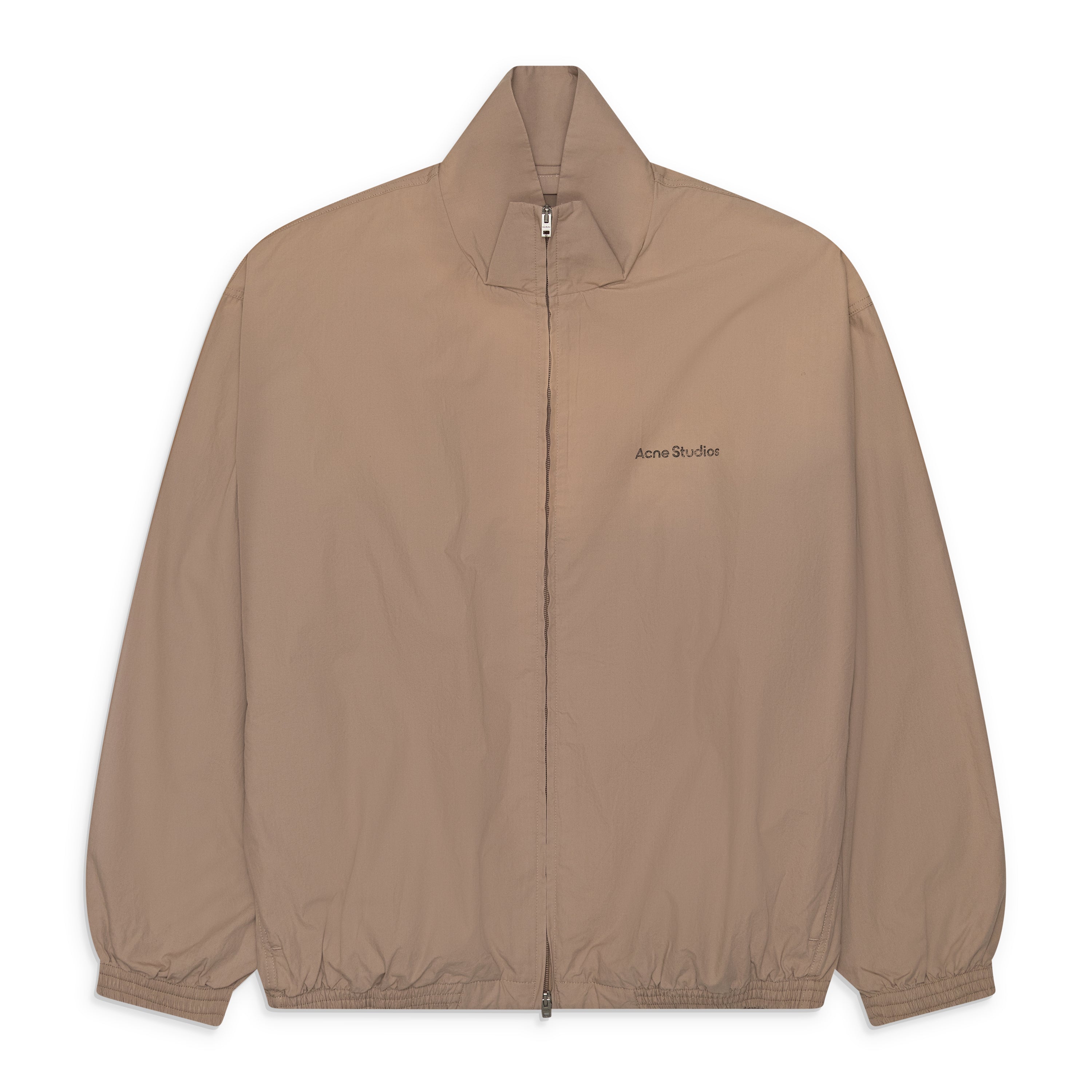 Acne Studios Logo Zip Jacket Mushroom Beige