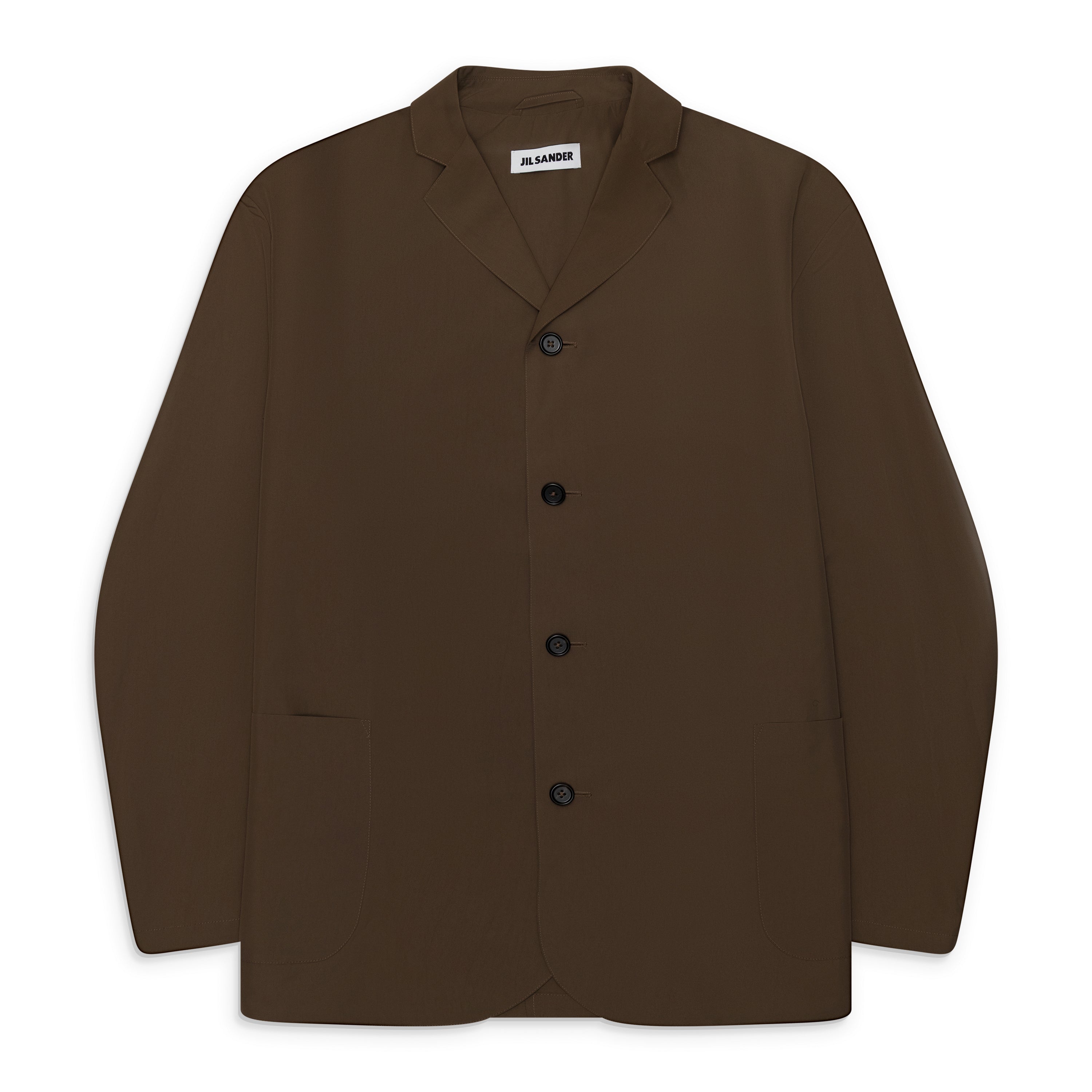 Jil Sander Water Repellent Recycled Polyester Blazer Brown