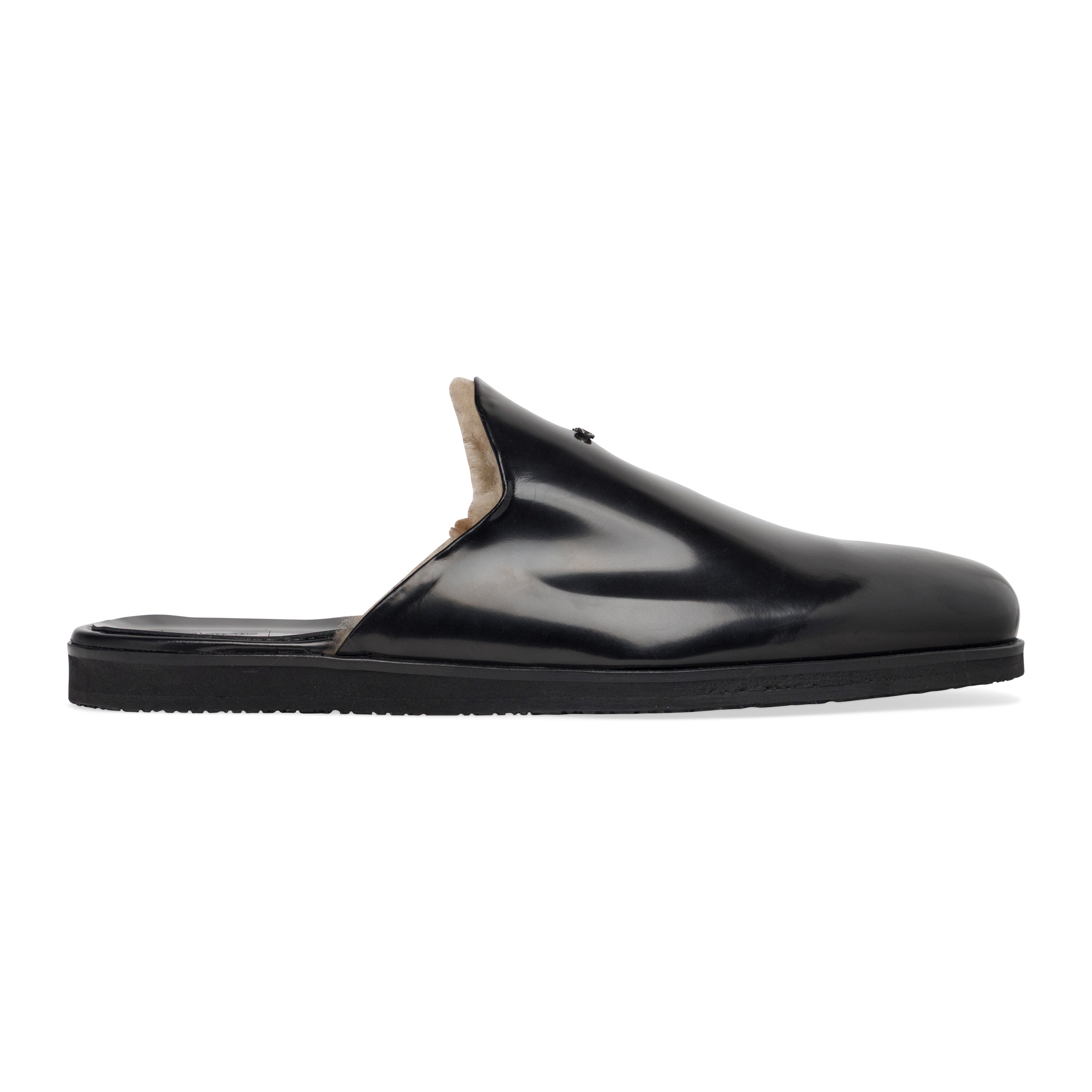 424 x Hoorsenbuhs Fur Slippers Black