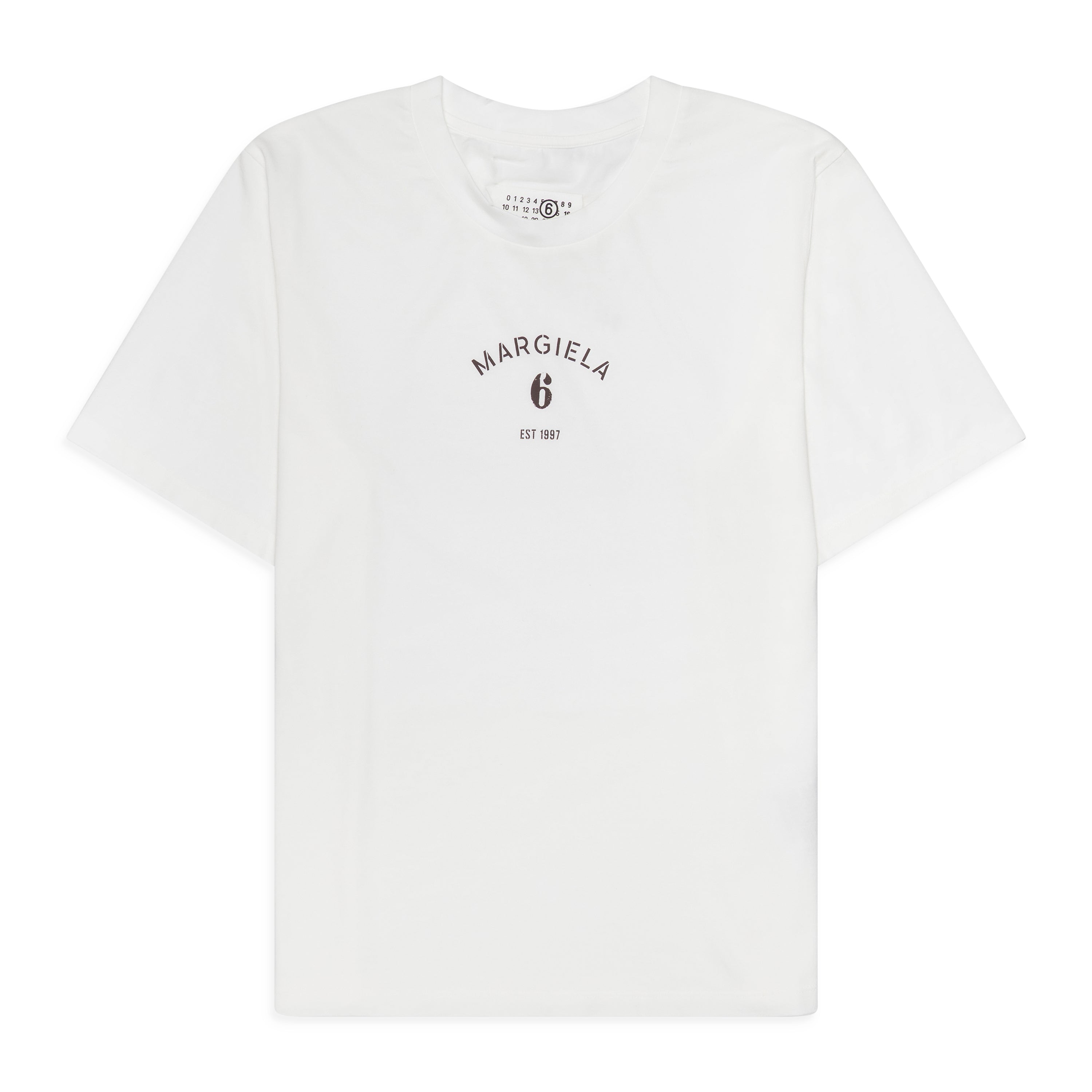 MM6 Maison Margiela Logo T-Shirt Cream