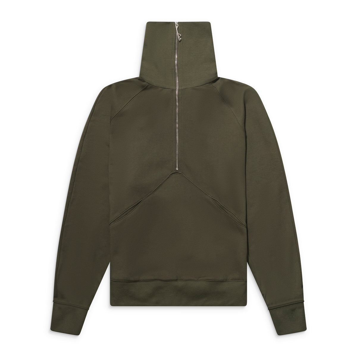 FFFPostalservice High Neck Quarter Zip Khaki