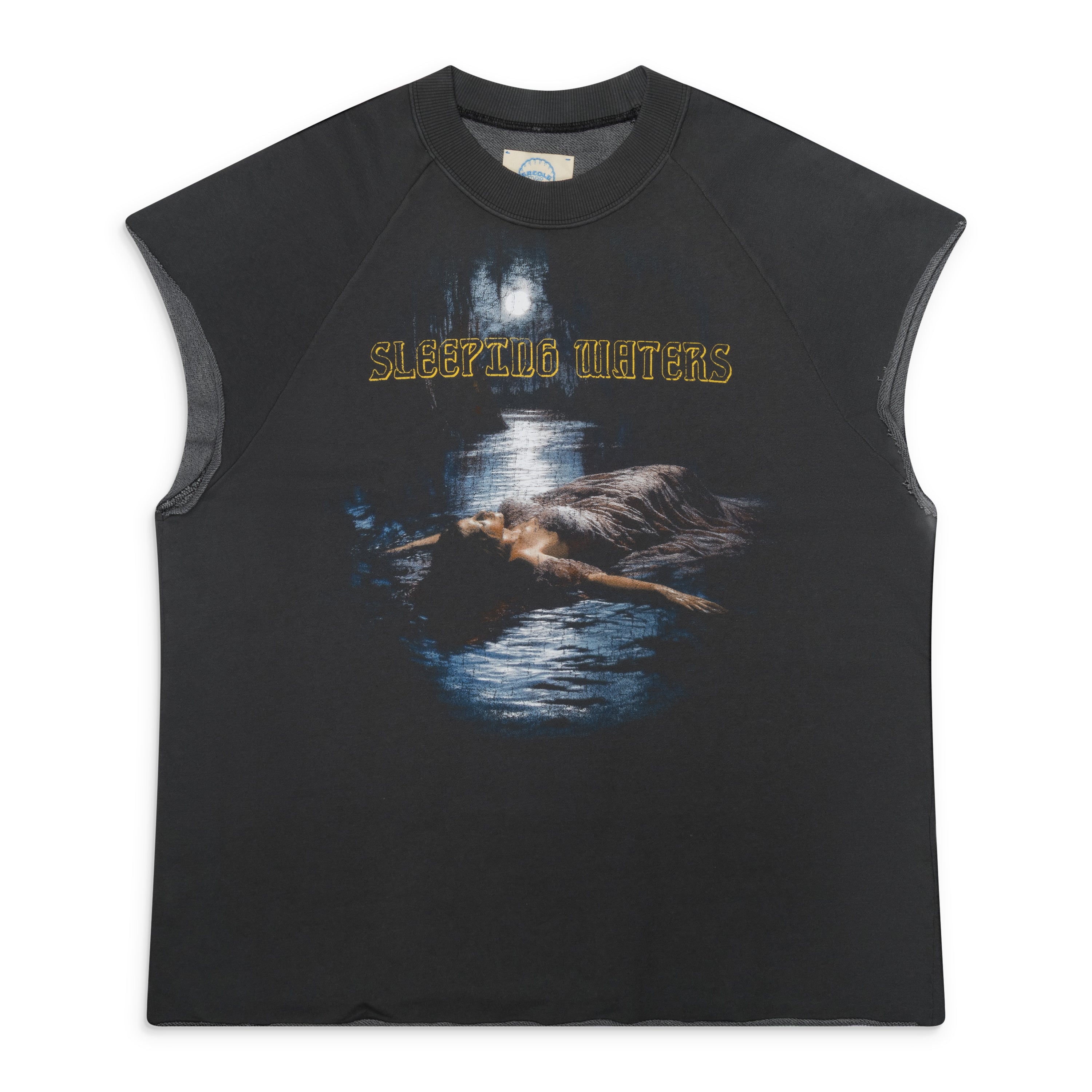 Ercole Studio Sleeping Water Cut Off Shirt Black