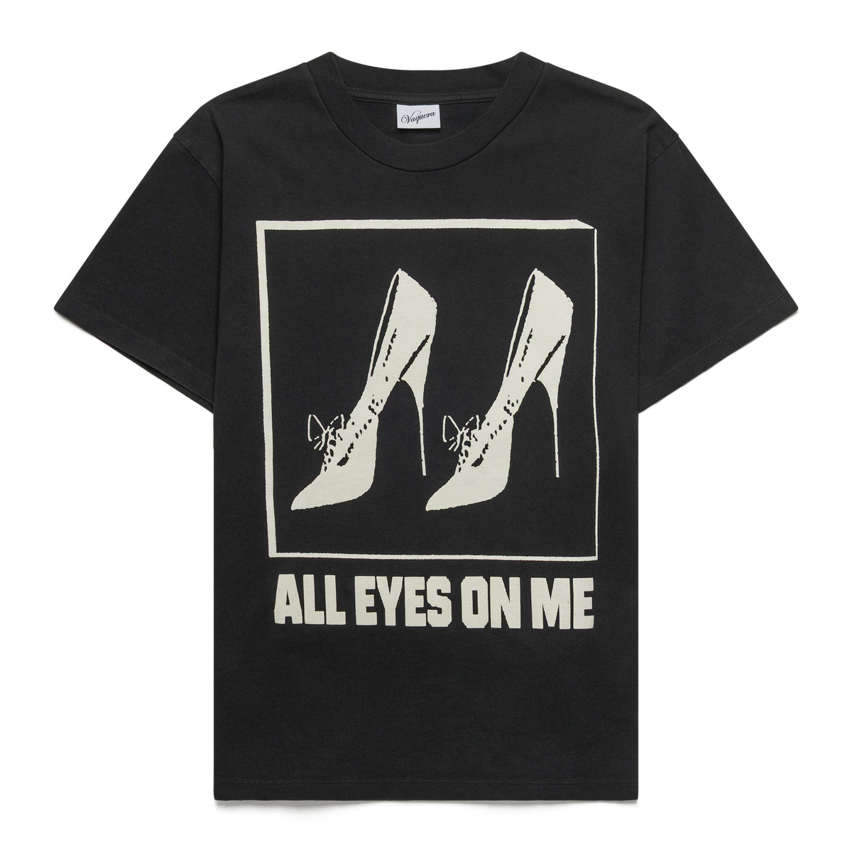 Vaquera Women All Eyes On Me Belted T Shirt Knit Black