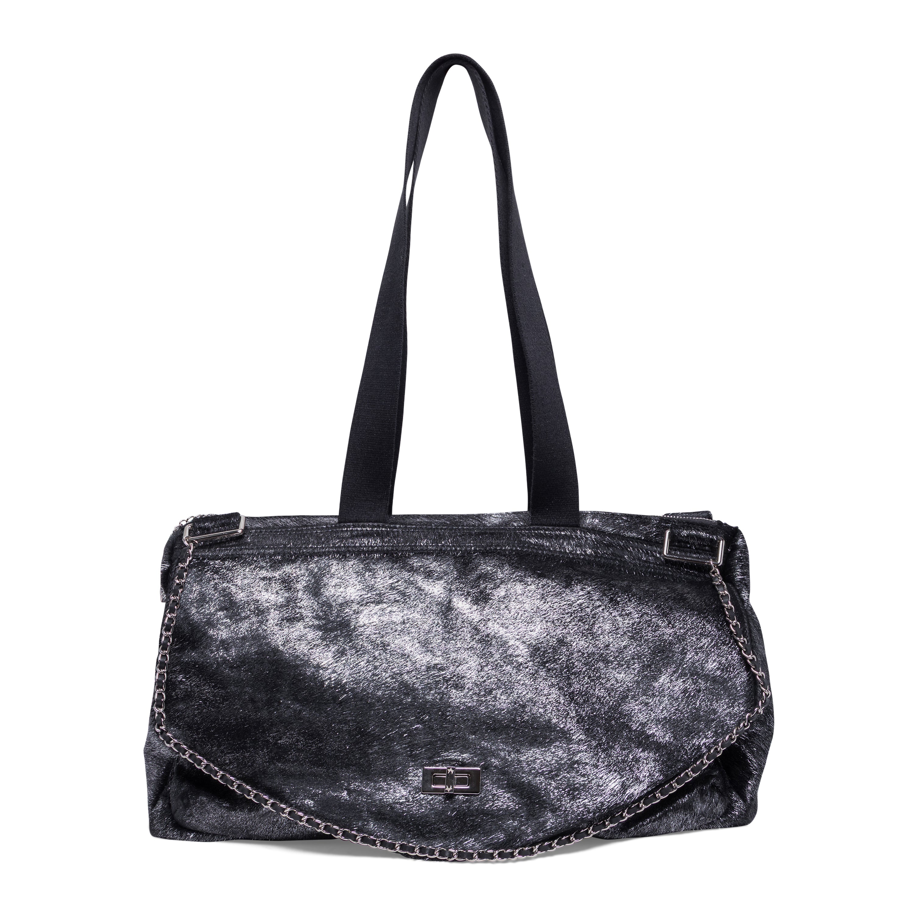 Cleioner Du'Bois Duffle Bag Metallic Ponyhair