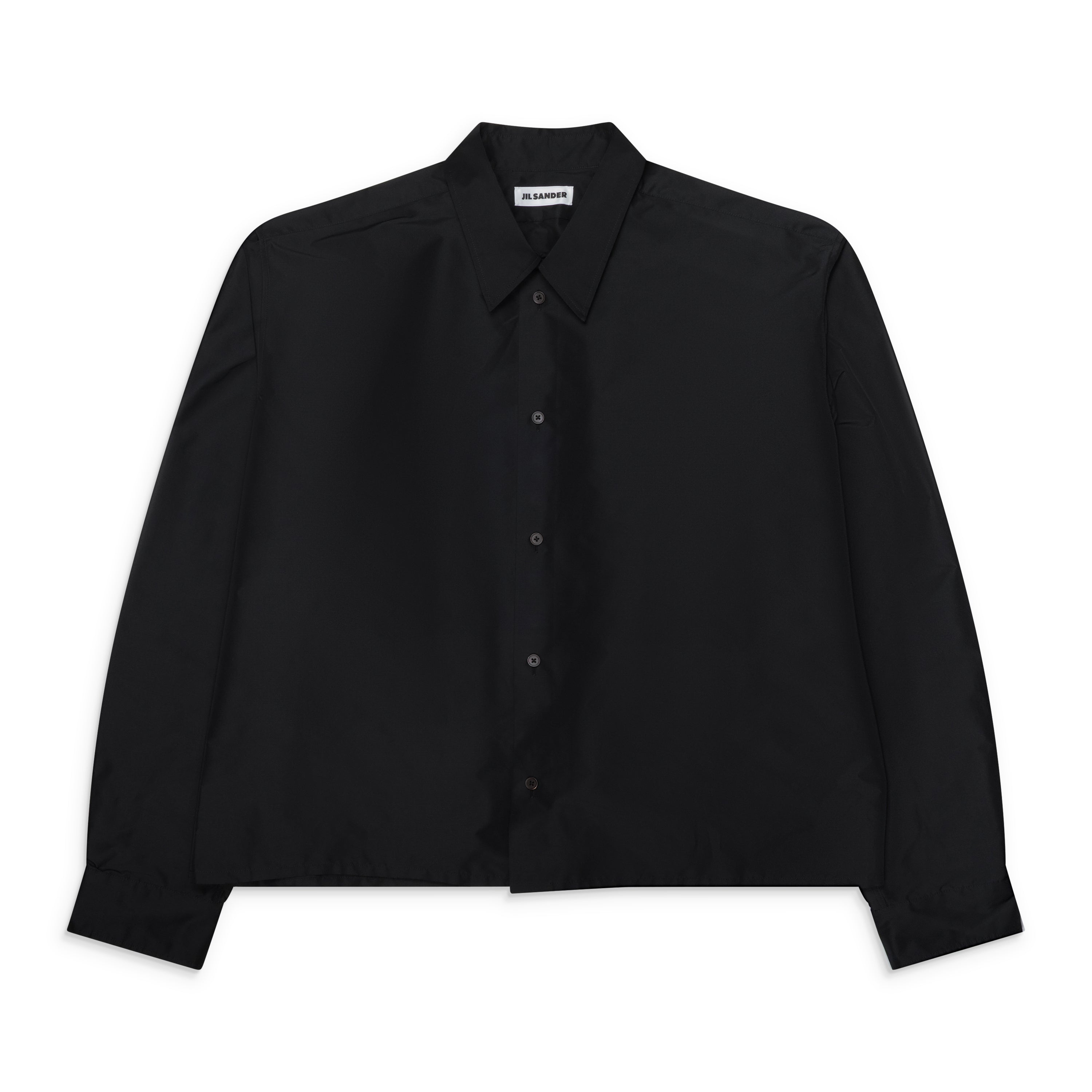 Jil Sander Technical Button Down Shirt Black