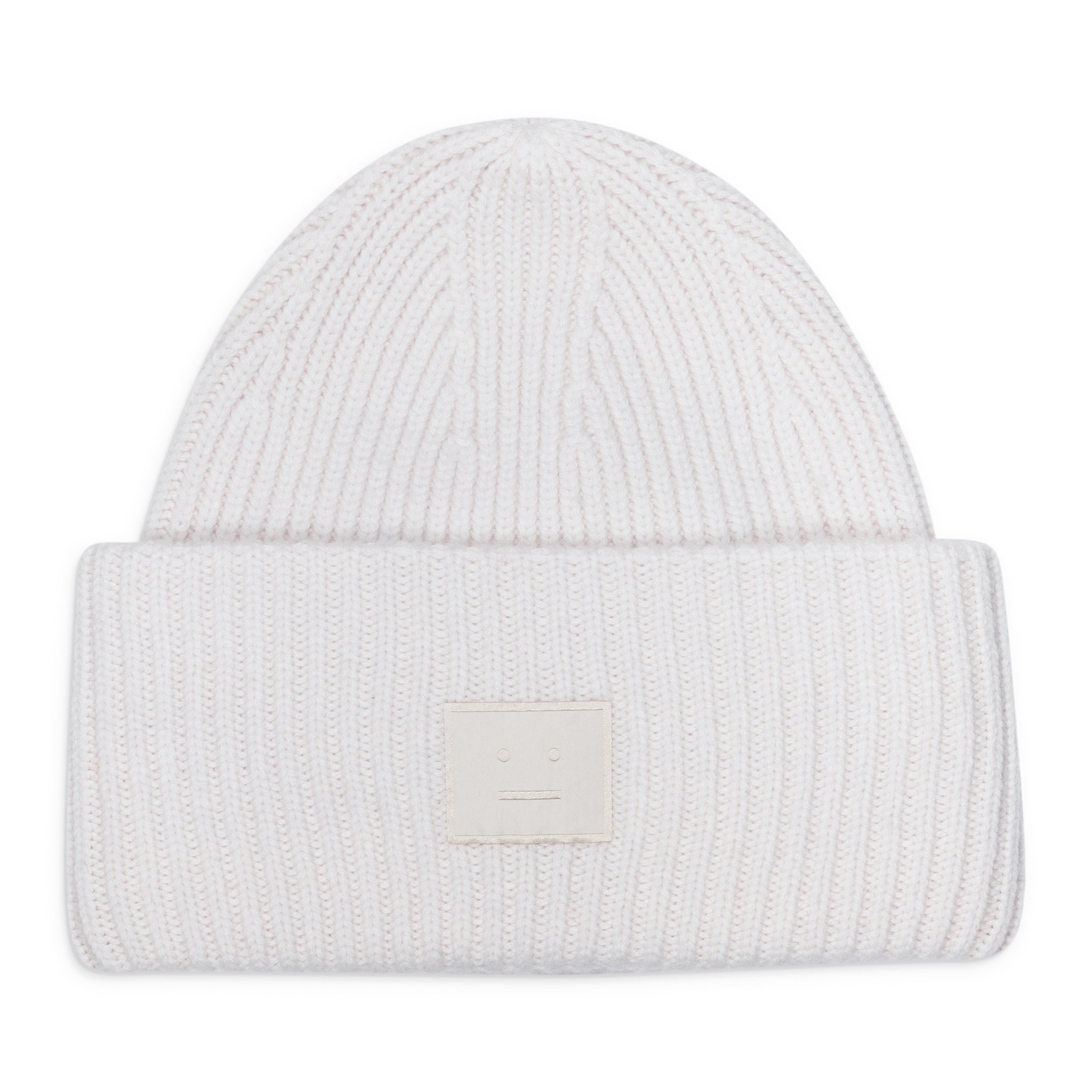 Acne Studios Large Face Logo Beanie Grey