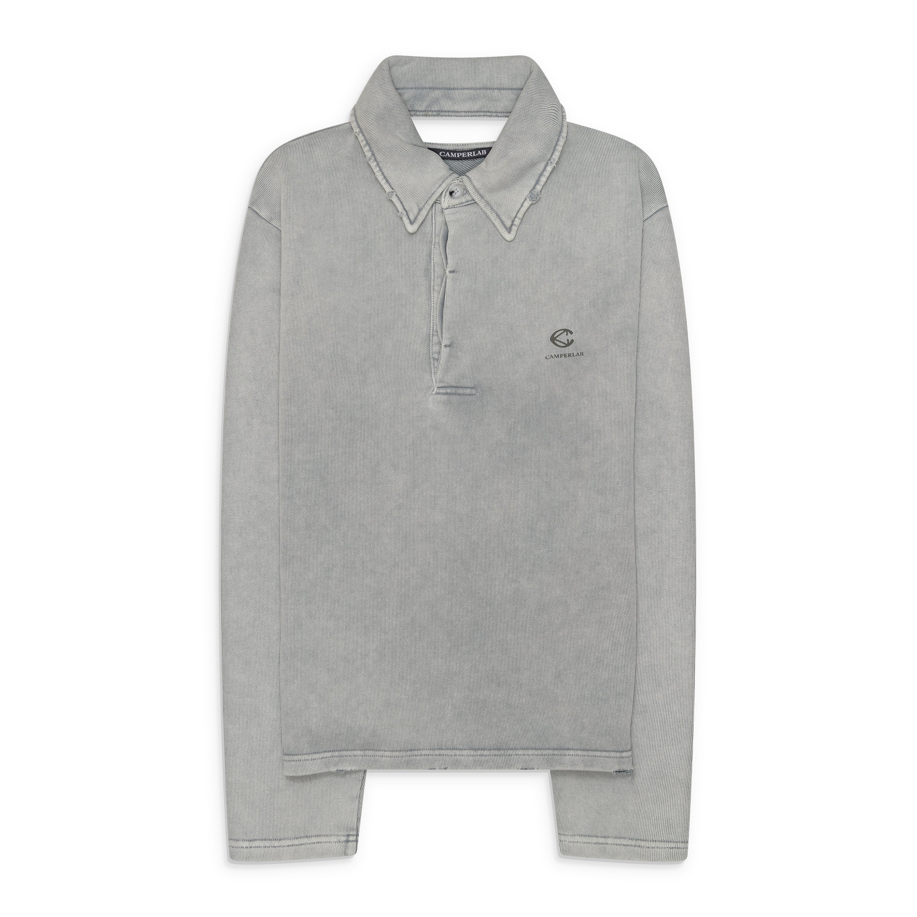 Camper Lab Logo Polo Sweatshirt Grey