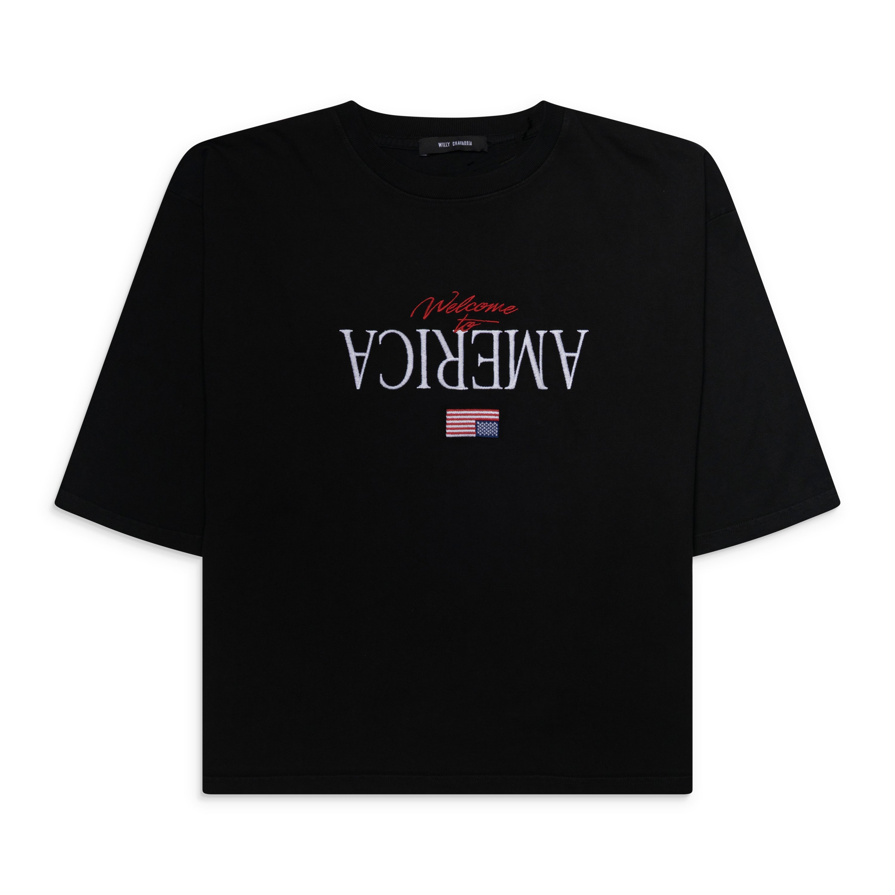 Willy Chavarria Welcome To America - Buffalo Tee White