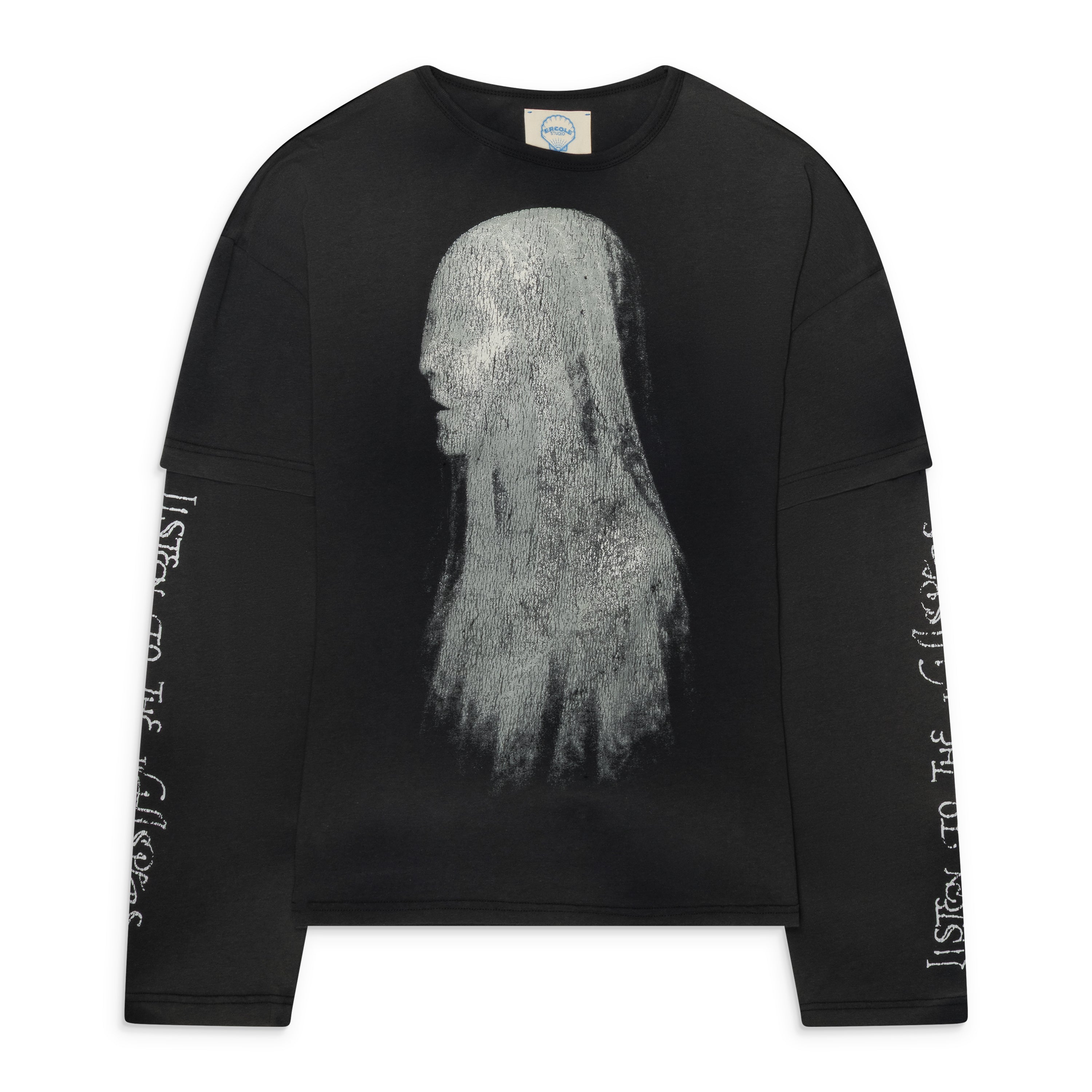 Ercole Studio Veil Long Sleeve Tee Black