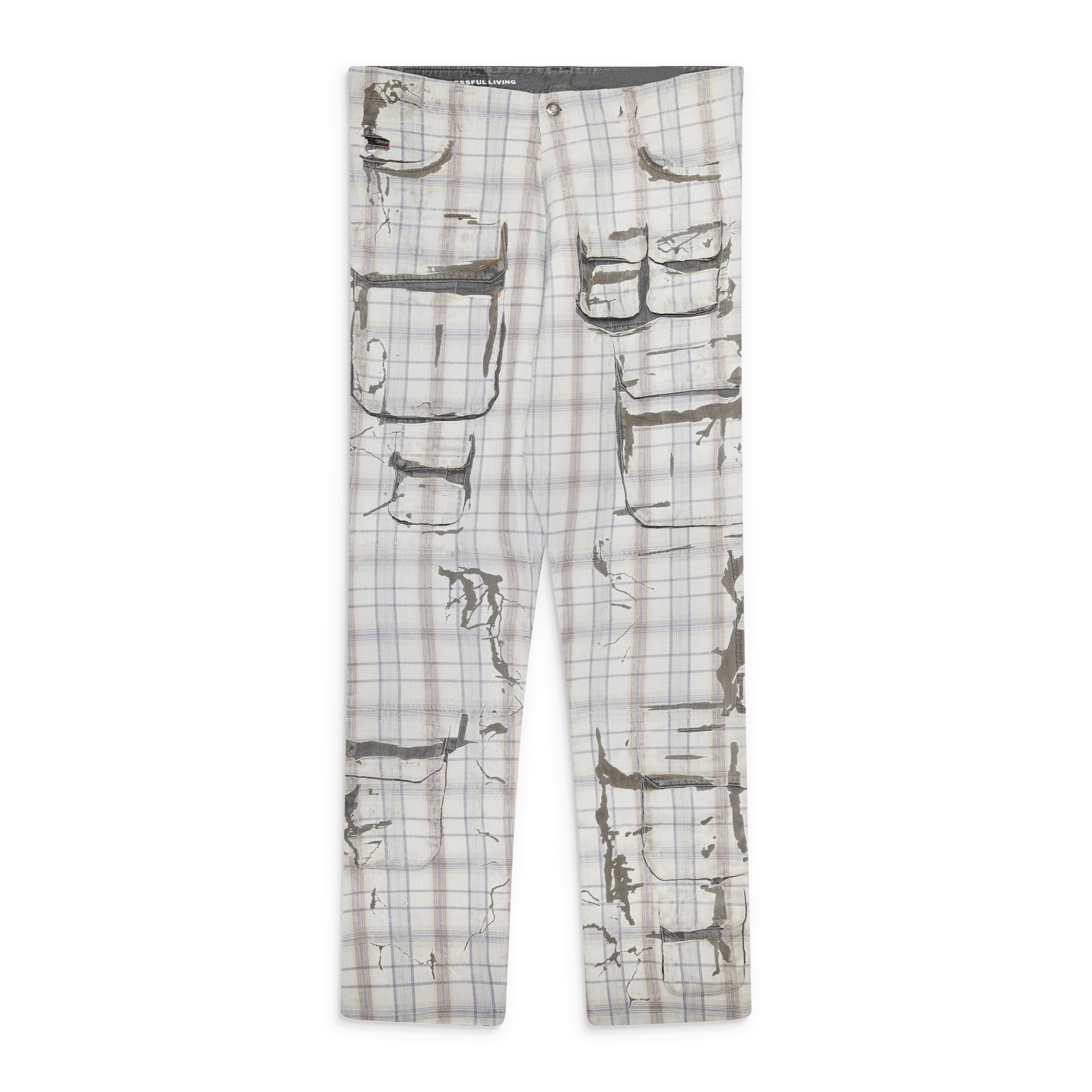 Diesel Peel Off Denim Pants White