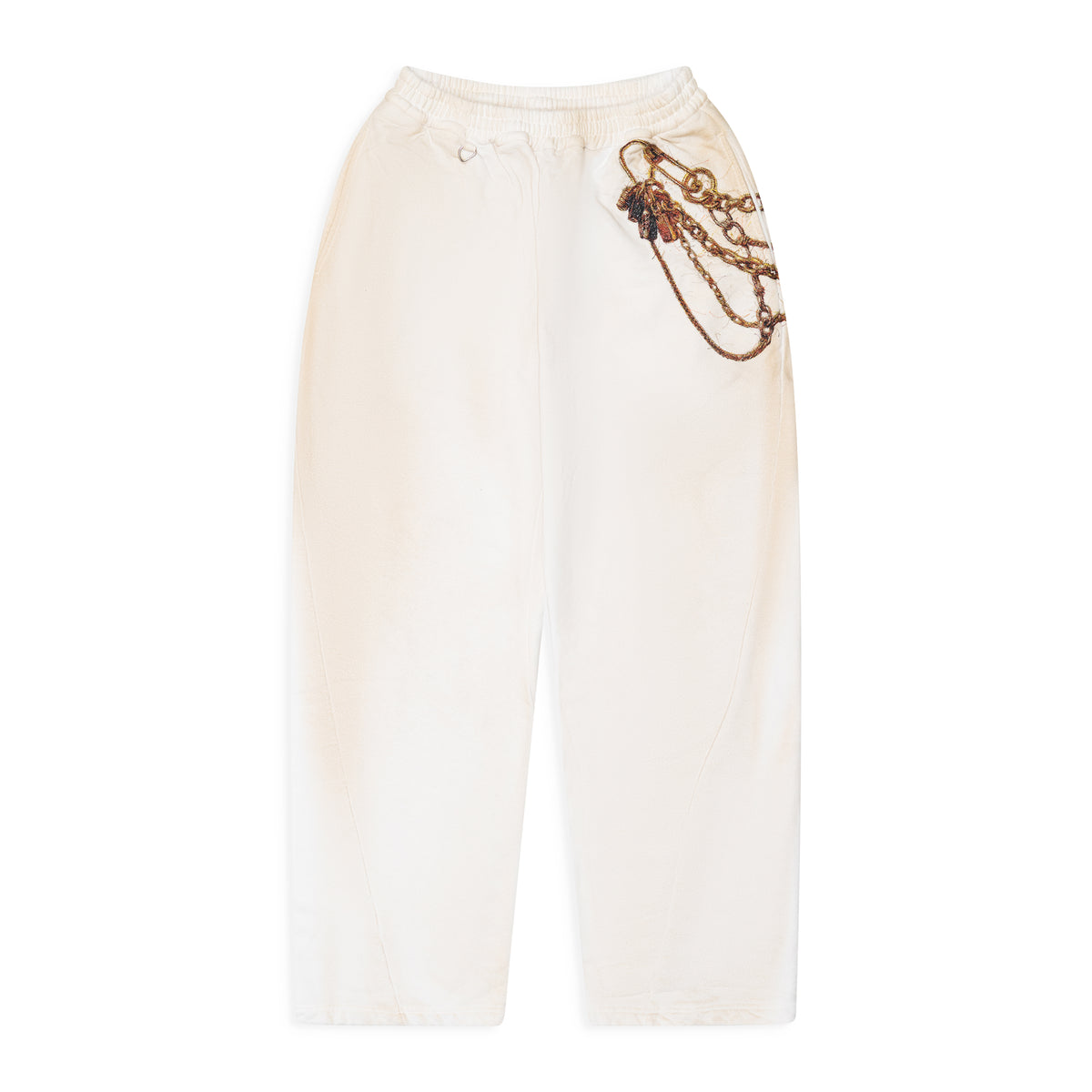Doublet Trompe L’Oeil Embroiderysweatpants White