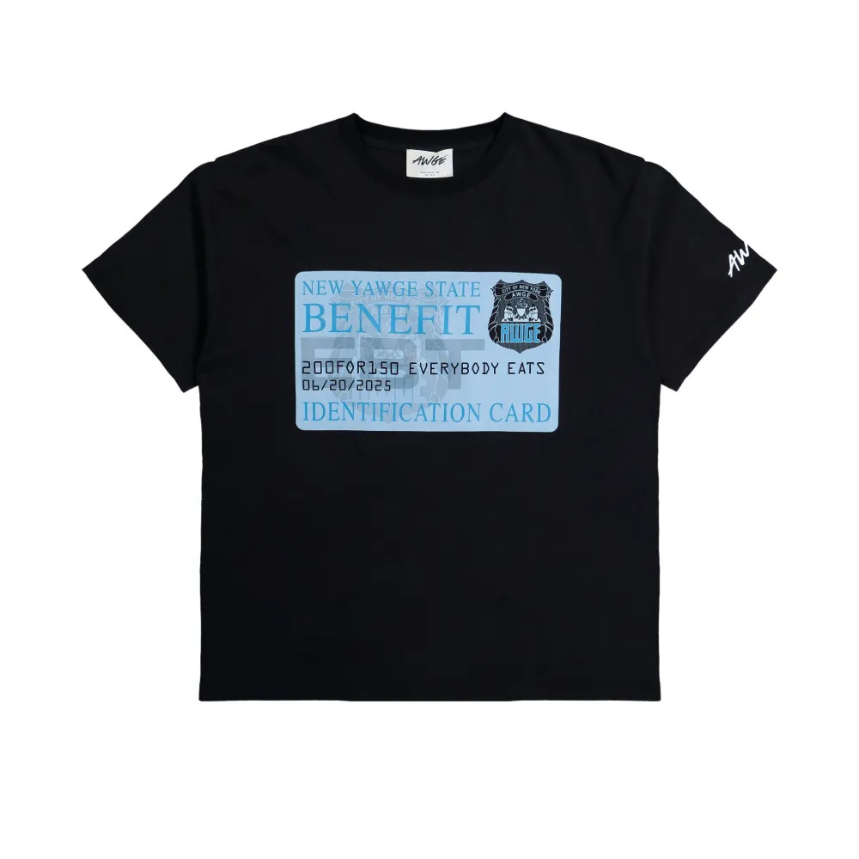 AWGE New Yawge State T-Shirt Black