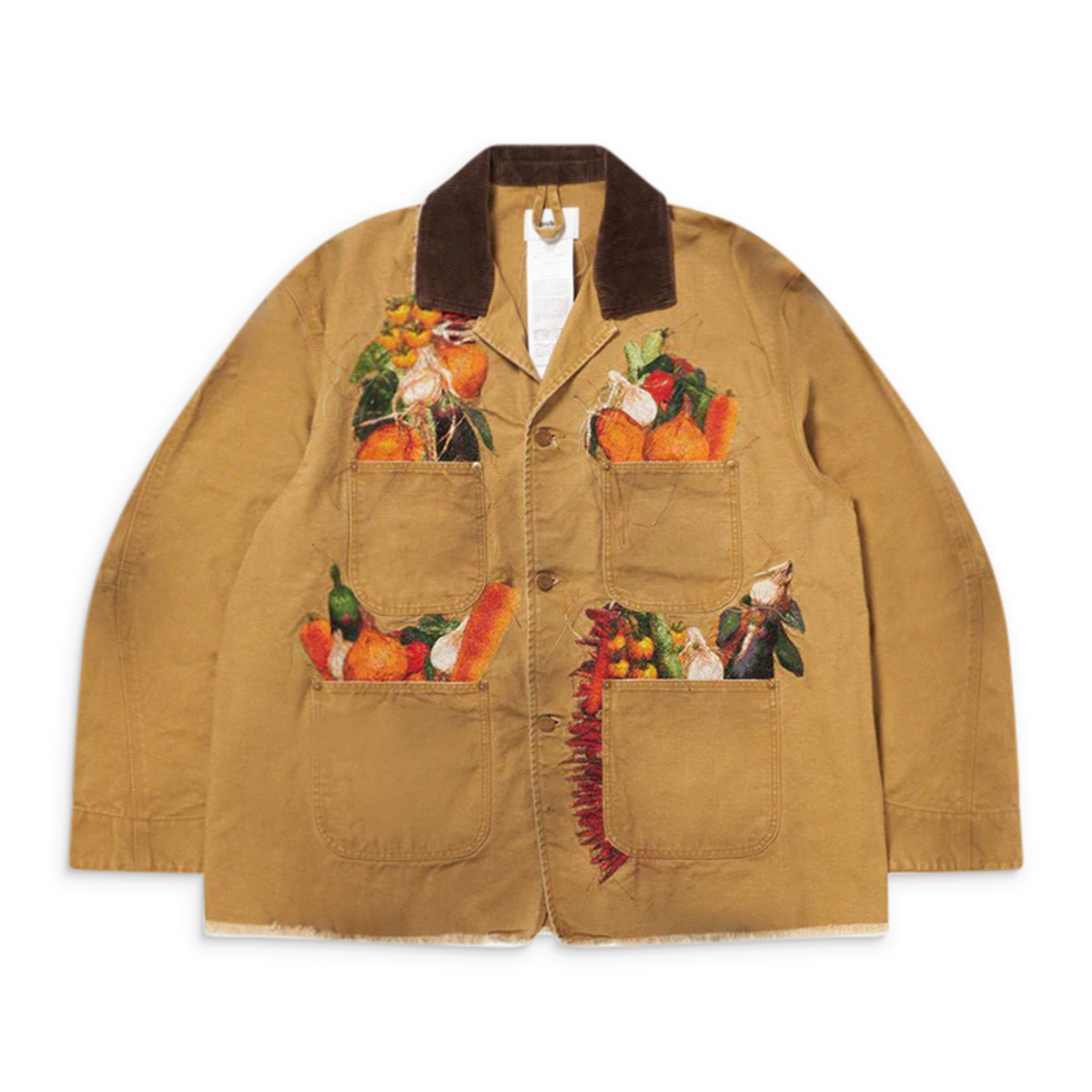 Doublet Vegetable Embroidery Work Jacket Beige
