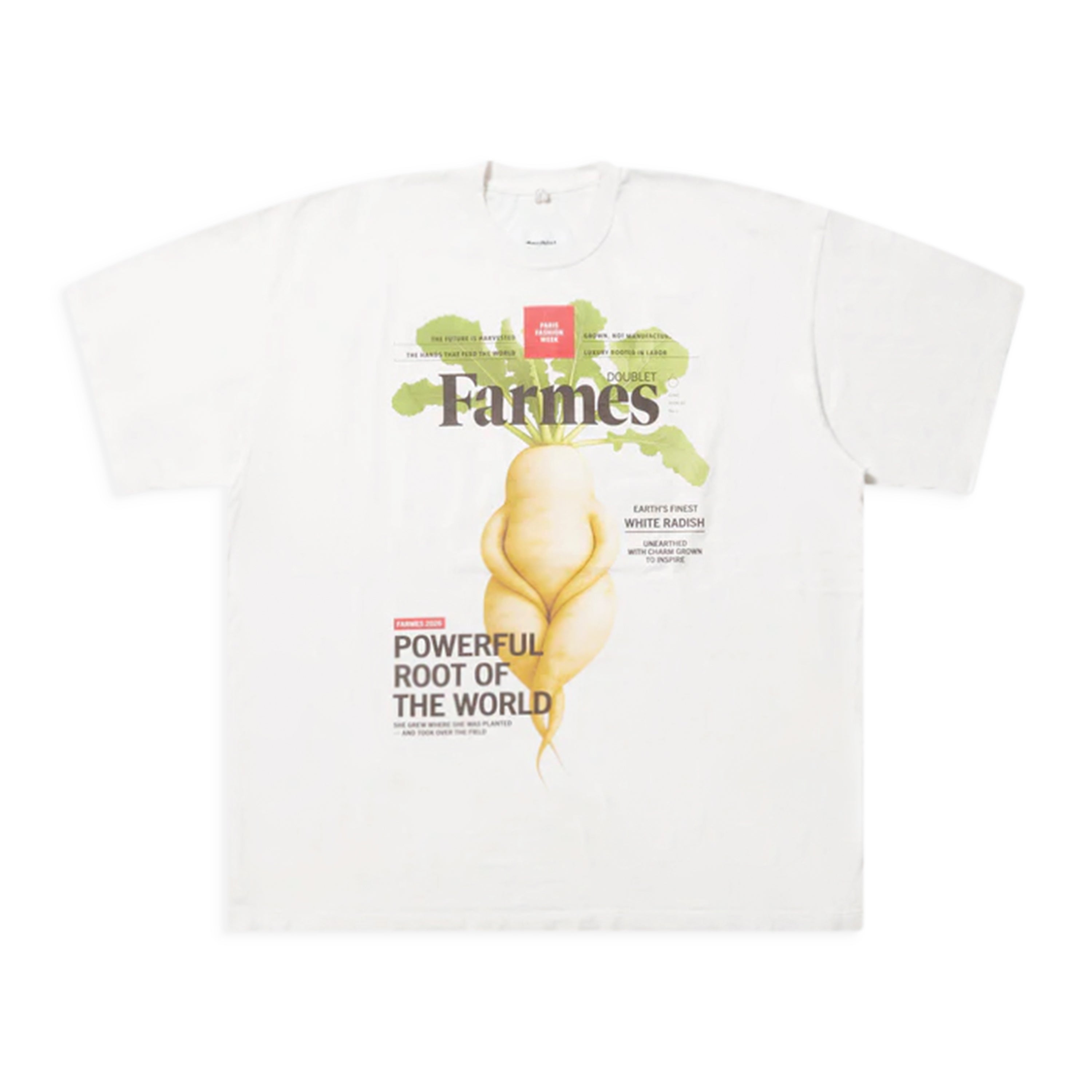 Doublet Farmes Magazine Cover T-Shirt White