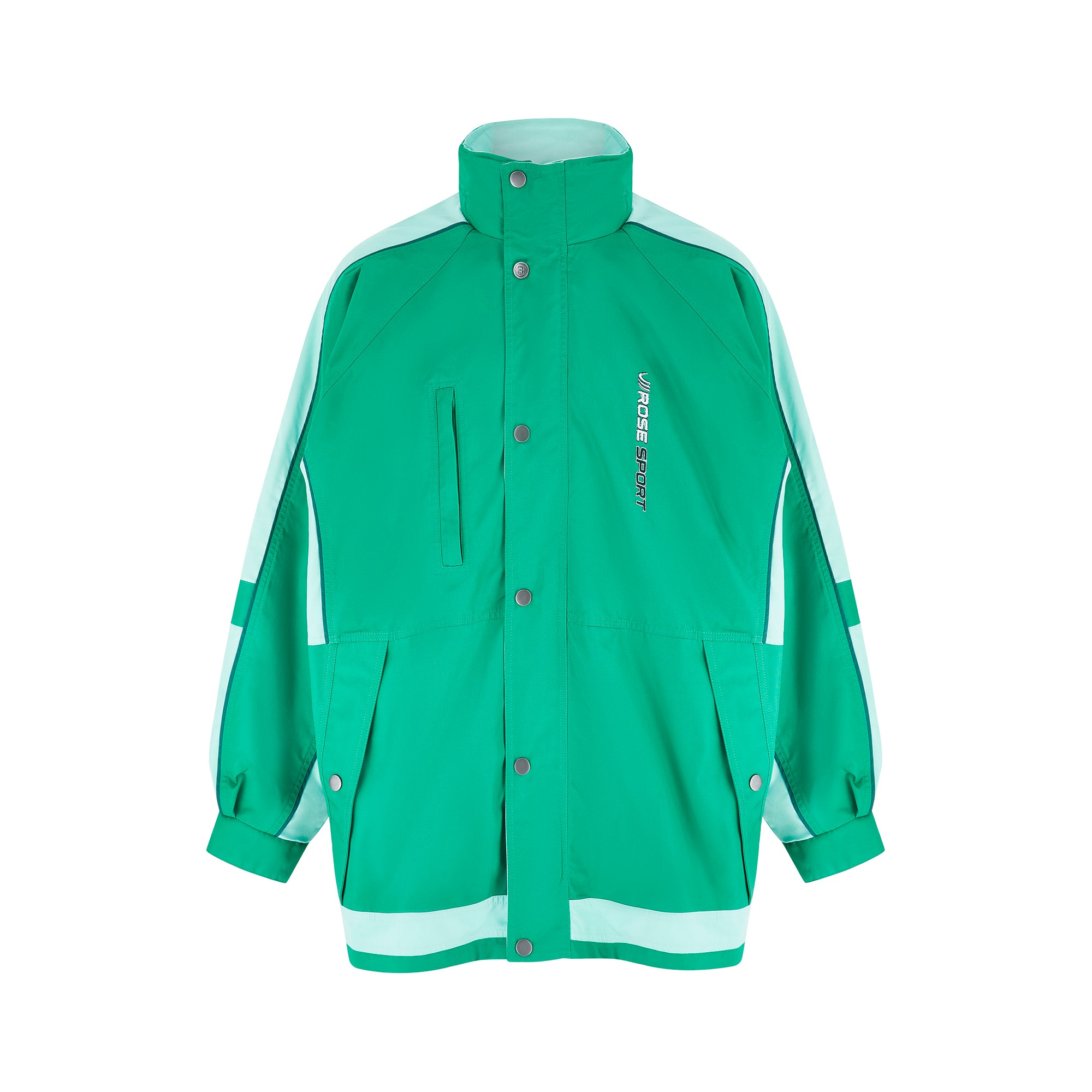 Martine Rose Panelled Anorak Jacket Green