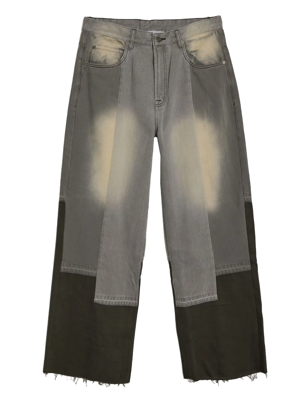 Glass Cypress Gray Paneled Jeans Gray