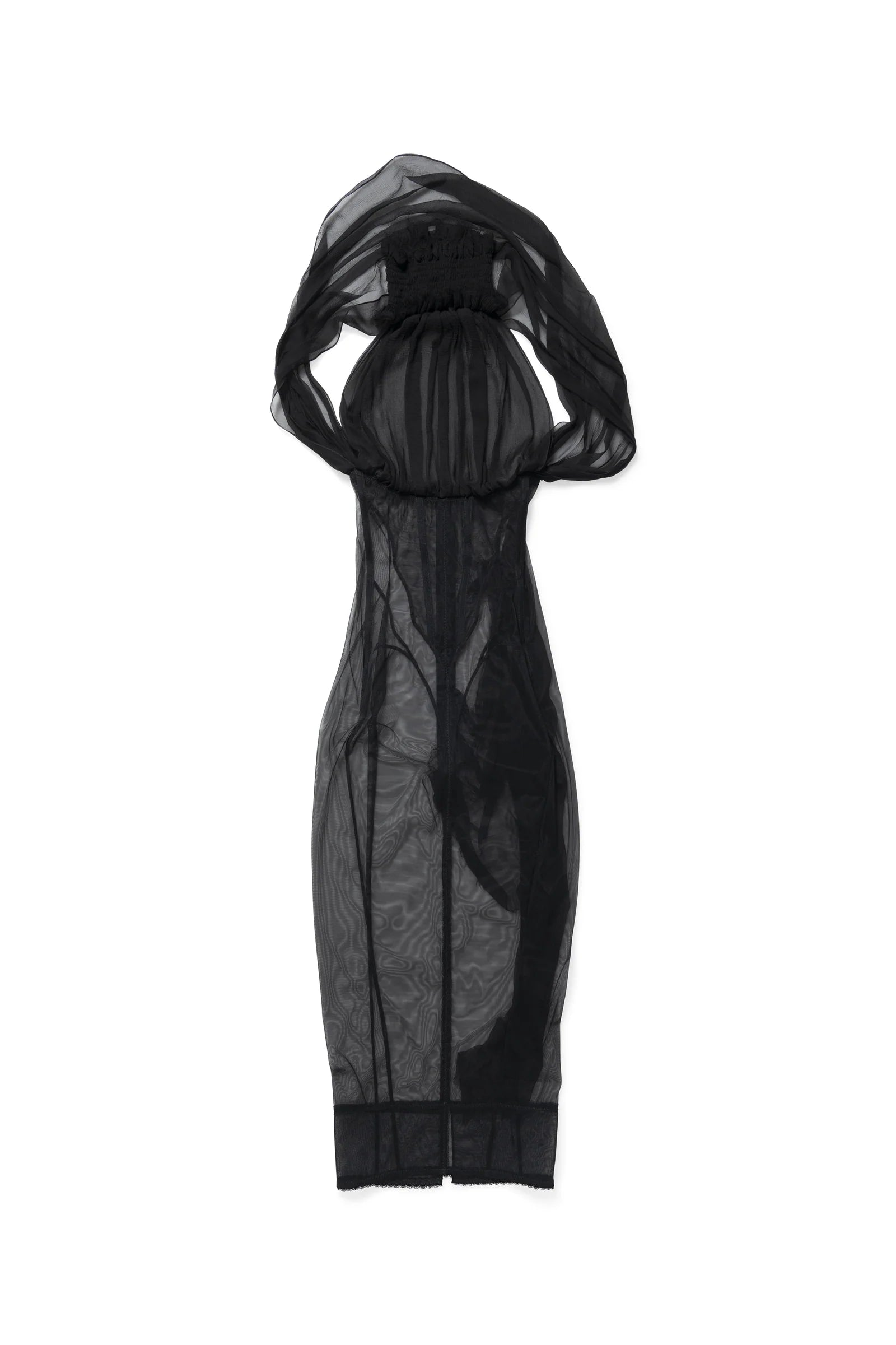 Dilara Cage Of Mind Sheer Dress Black