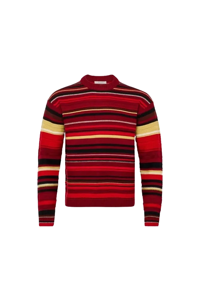 JW Anderson Multi Stripe Jumper Red/Multi