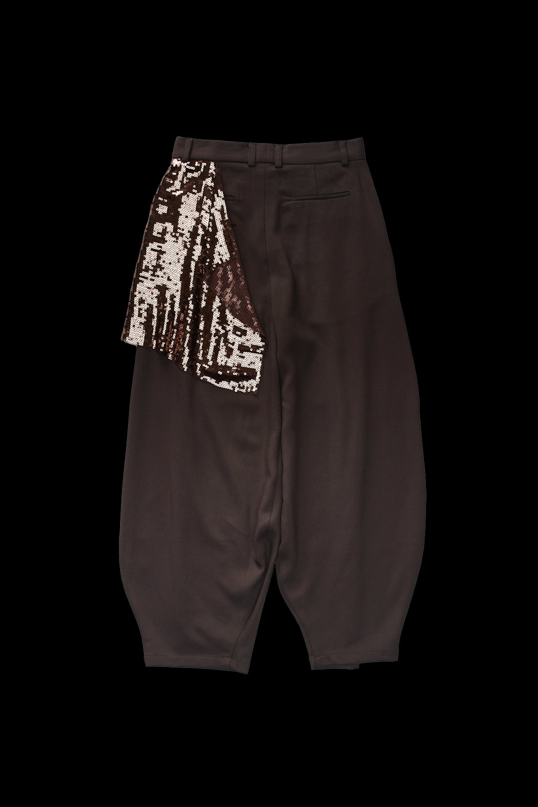 Edward Cuming Kickout Drape Trouser Brown 681