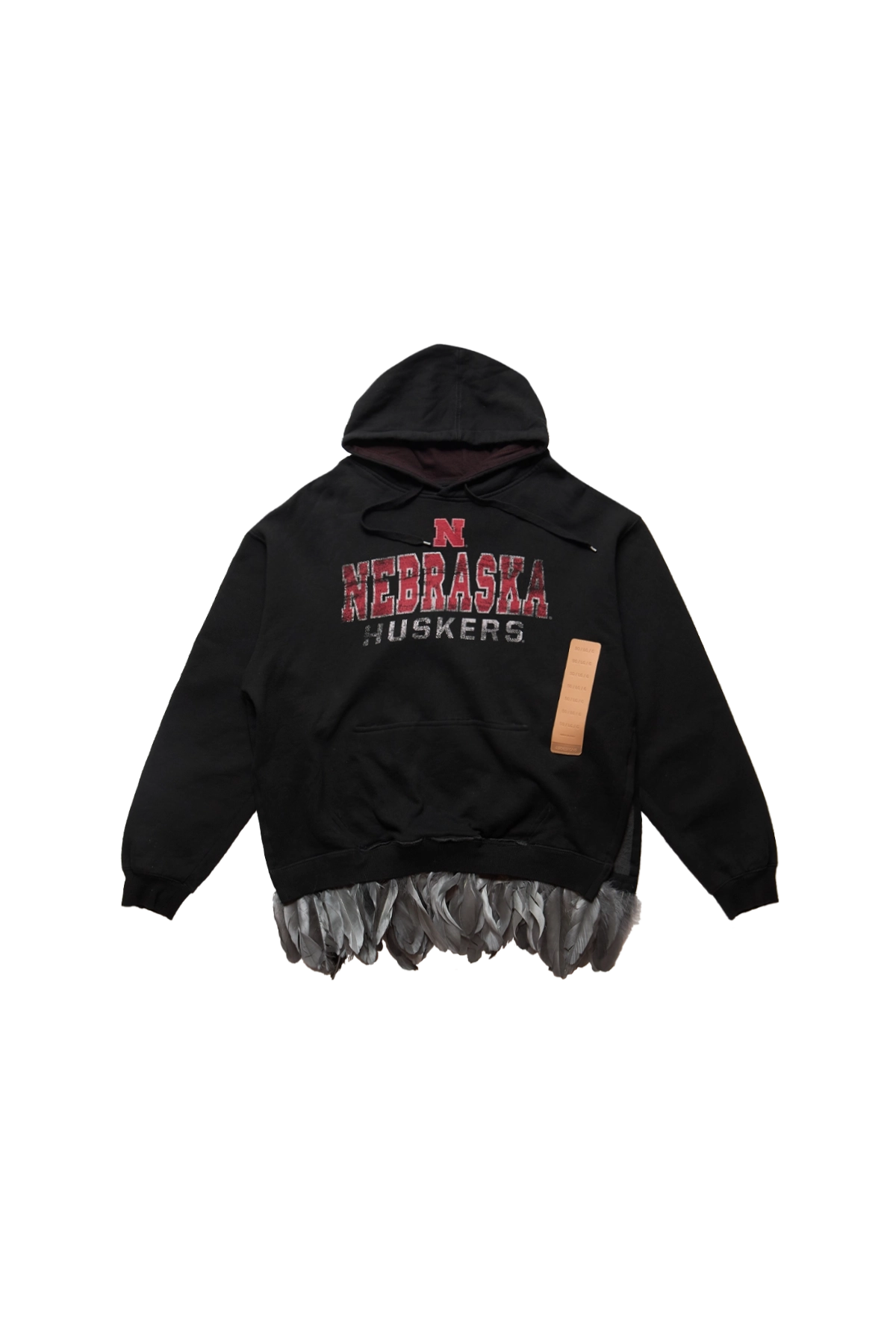 4Sdesigns Nebraska Huskers Feather Trim Hoody Black
