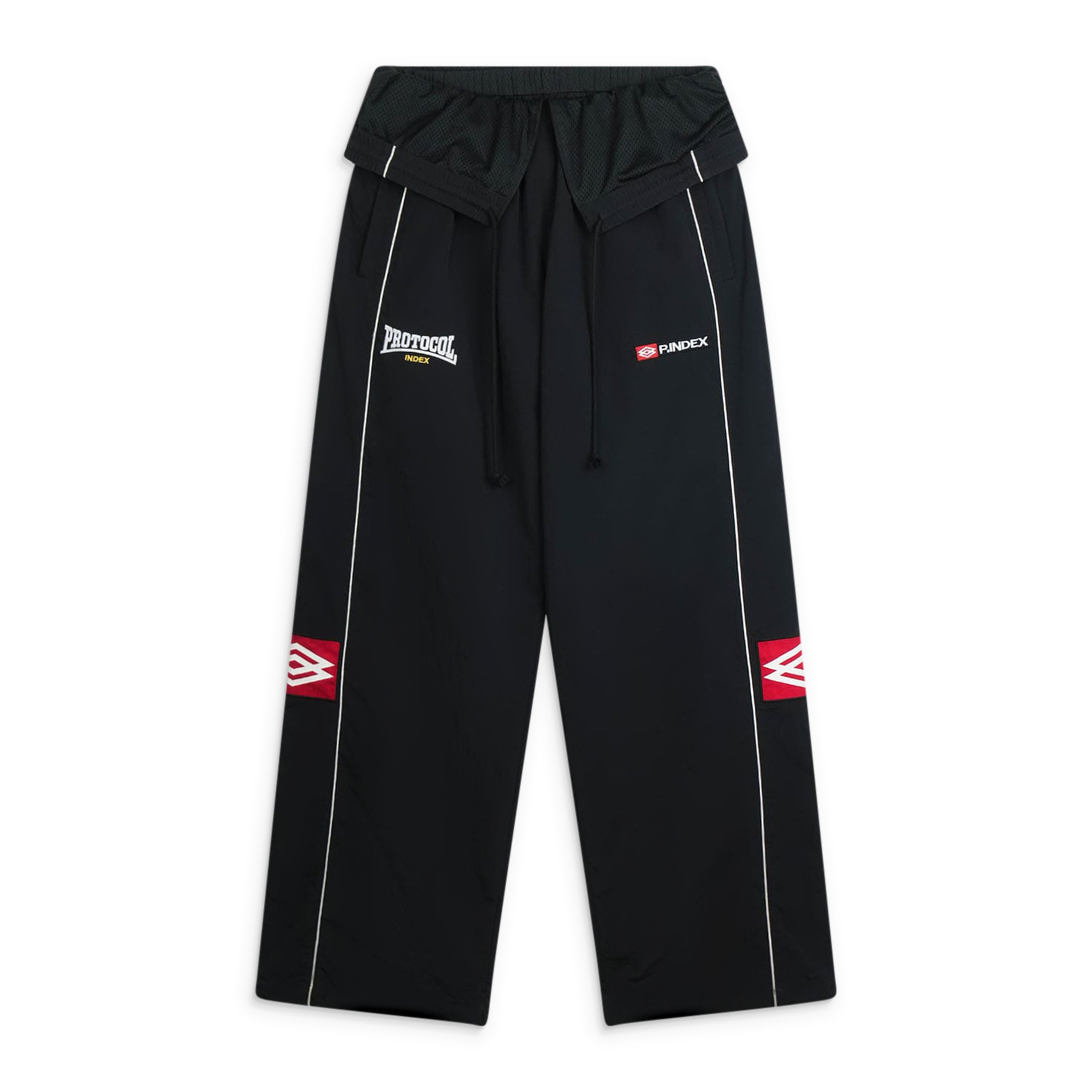 Protocol Index Folded Track Pants Black